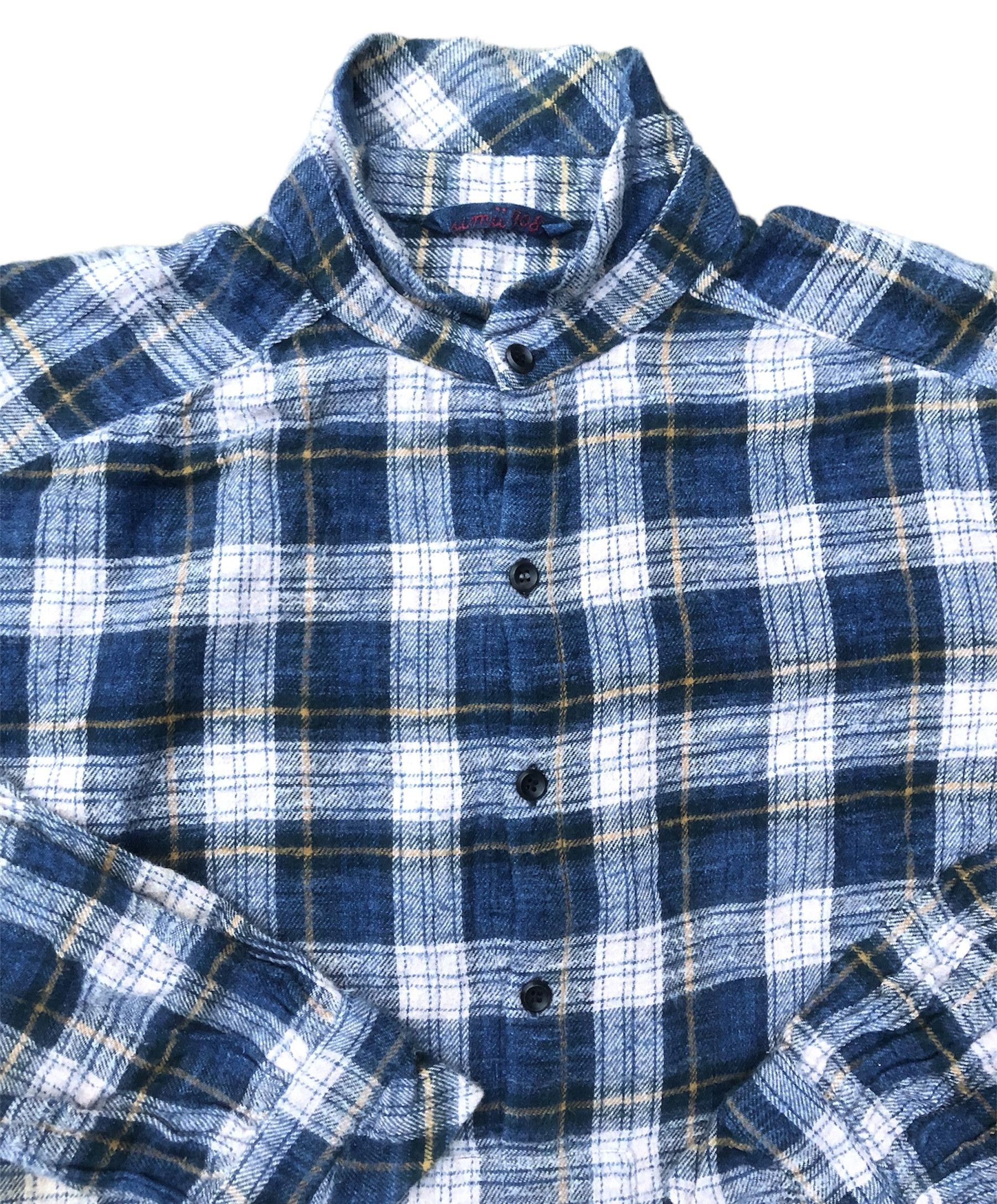 45 RPM Umii 908 Checkered Button Up Shirt Japan Designer