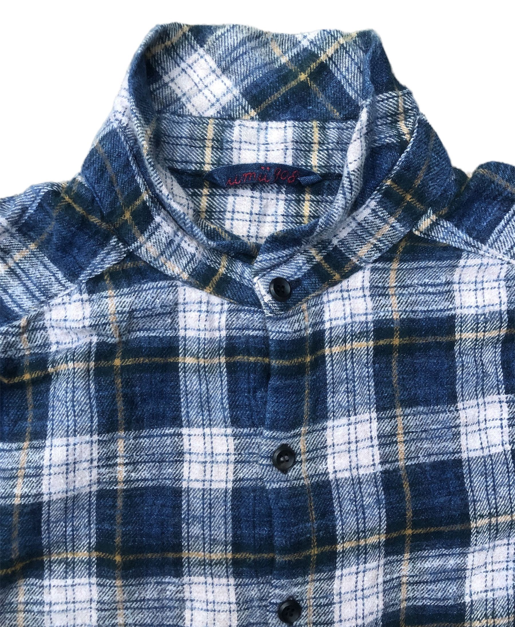 45 RPM Umii 908 Checkered Button Up Shirt Japan Designer