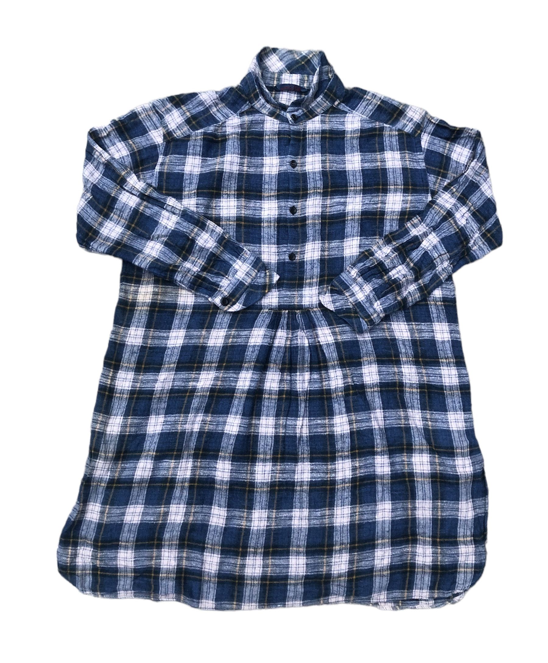 45 RPM Umii 908 Checkered Button Up Shirt Japan Designer