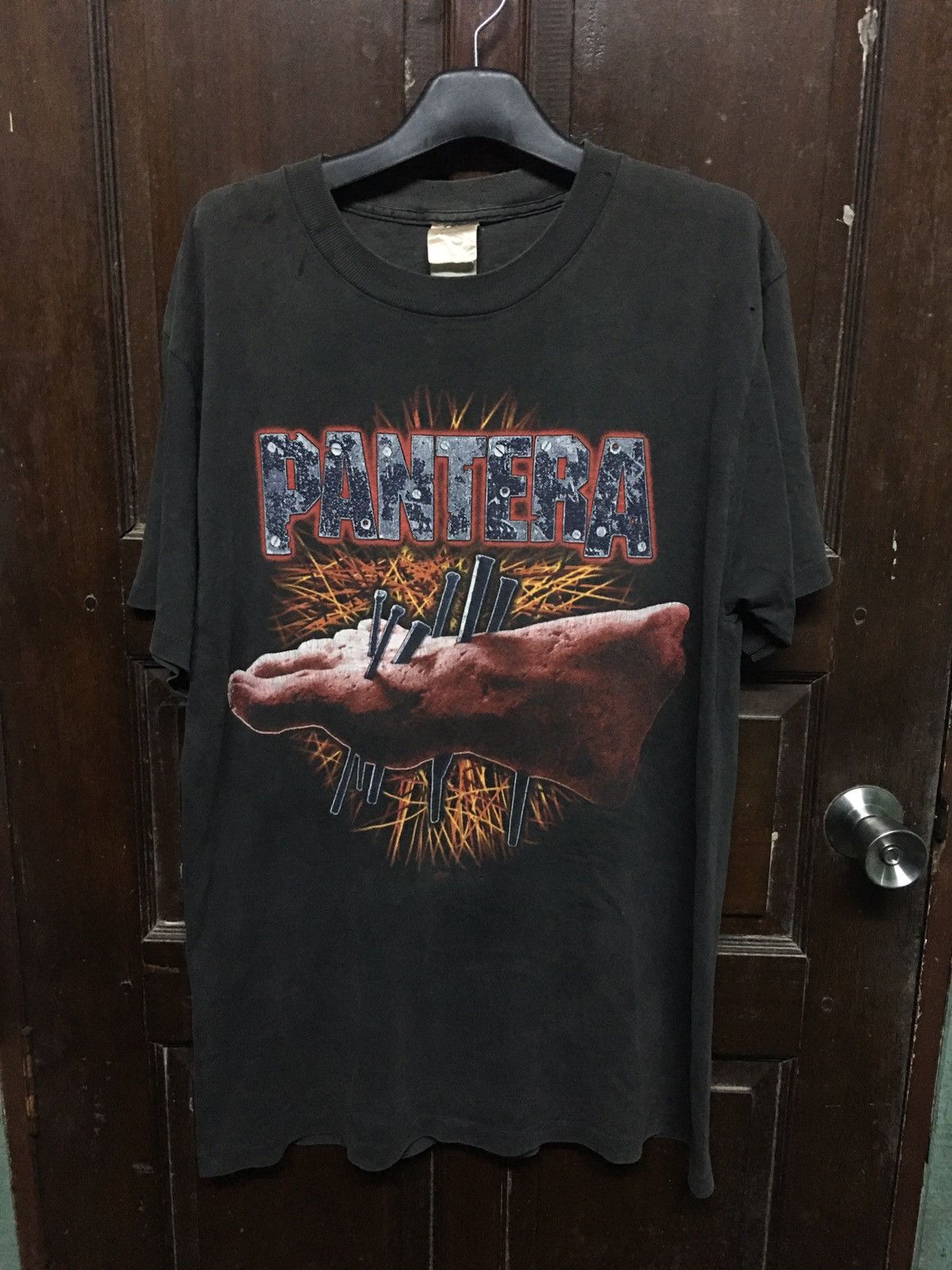 Band Tees design vintage 90s PANTERA AMERICAN HEAVY METAL distressed Size US XL / EU 56 / 4 - 1 Thumbnail