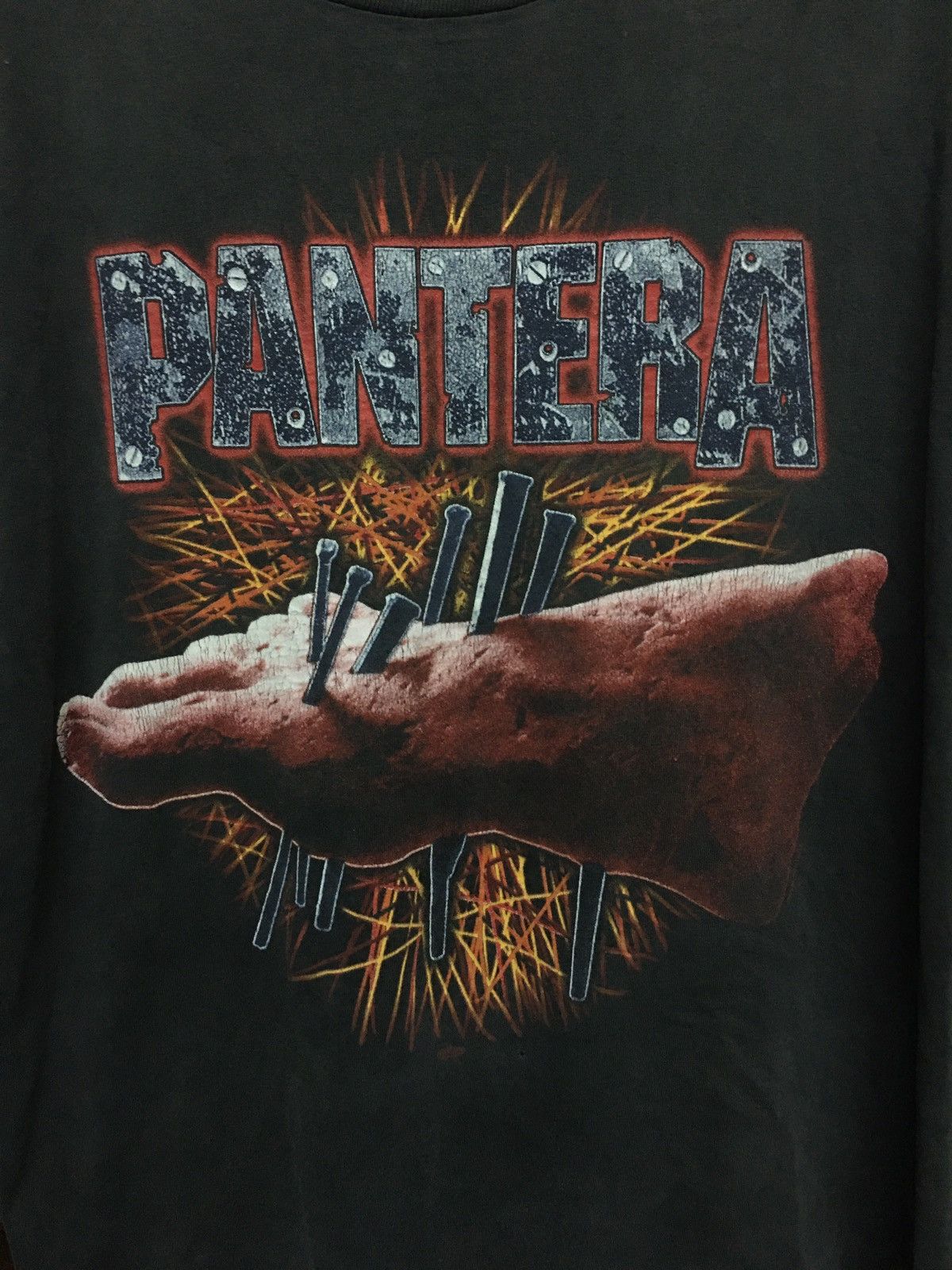 Band Tees design vintage 90s PANTERA AMERICAN HEAVY METAL distressed Size US XL / EU 56 / 4 - 2 Thumbnail