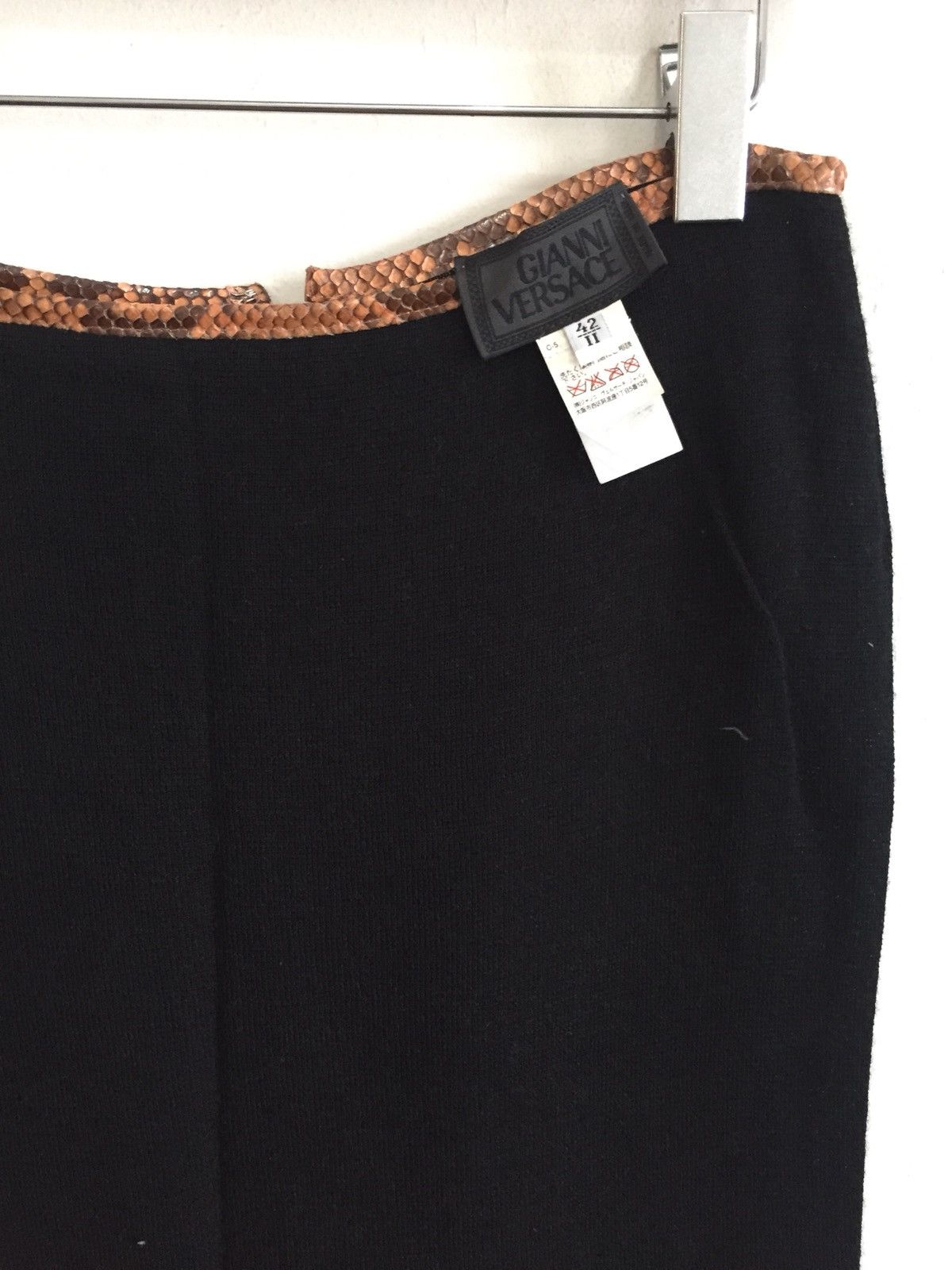 Gianni Versace Tiger Skin Lining Skirt