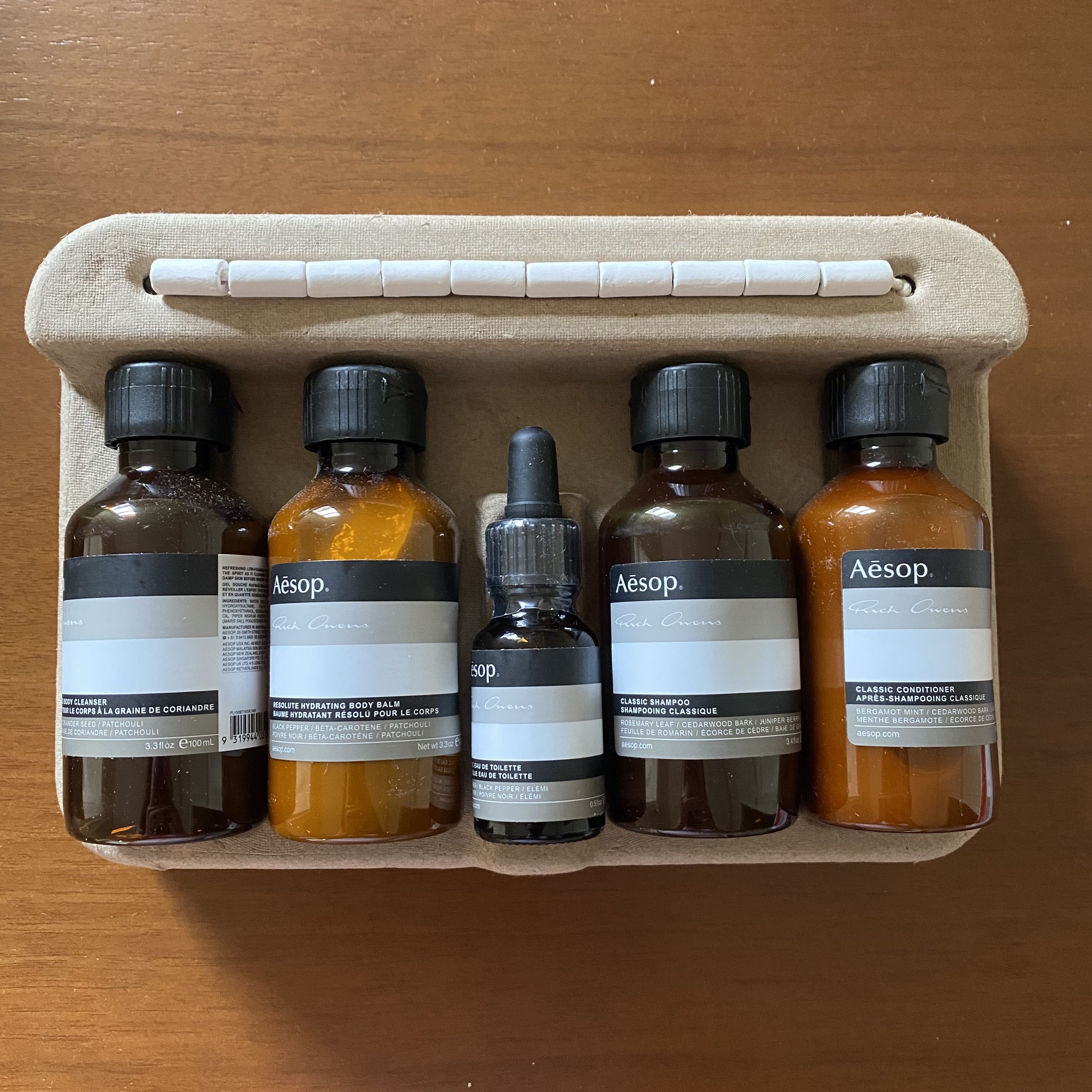 Aesop × Rick Owens [NEW] Aesop & Rick Owens Travel Kit | Grailed