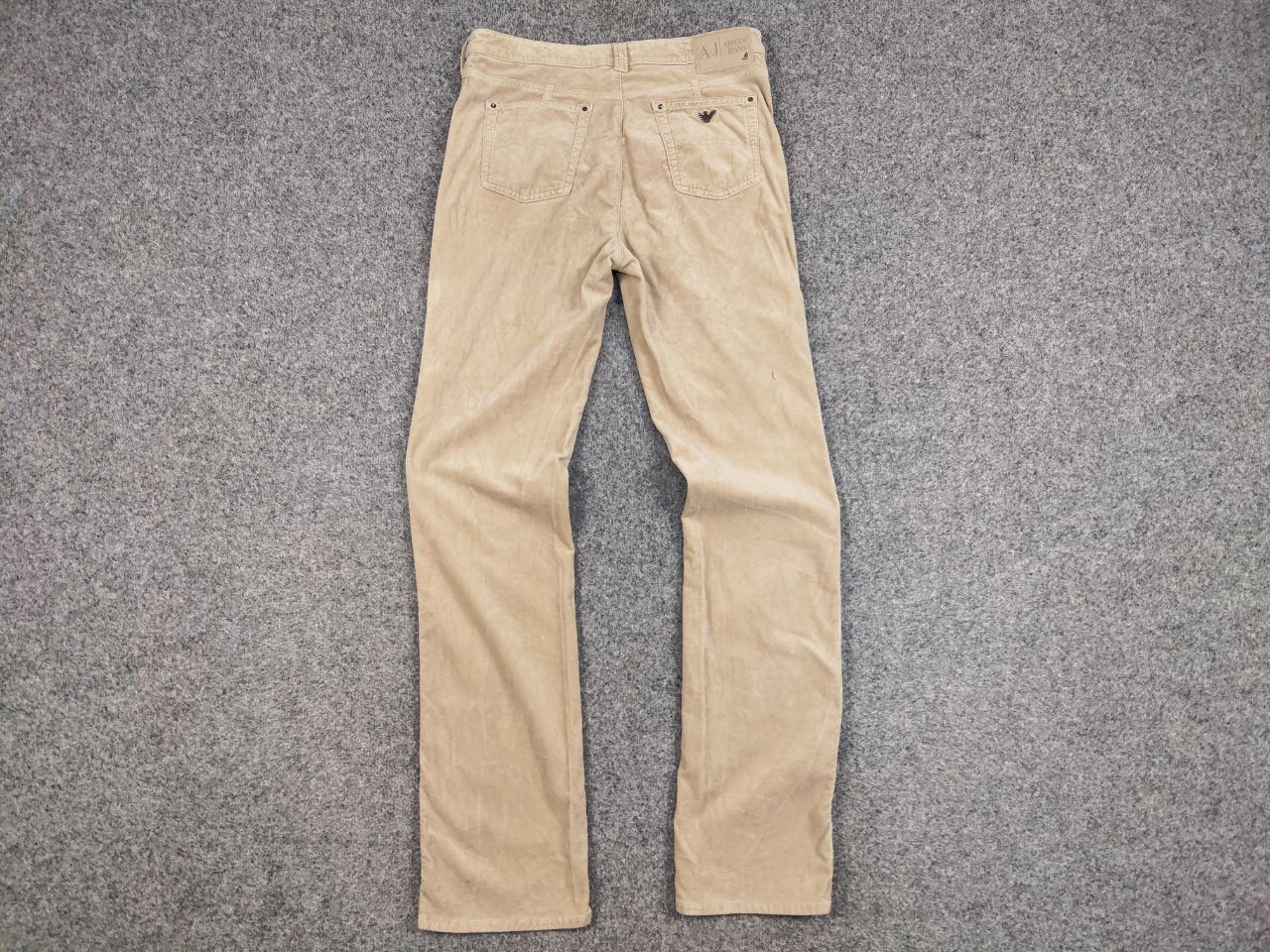 Armani Vintage 90's Armani Jeans Beige Velour Jeans Mens Pants Size US 31 - 16 Thumbnail