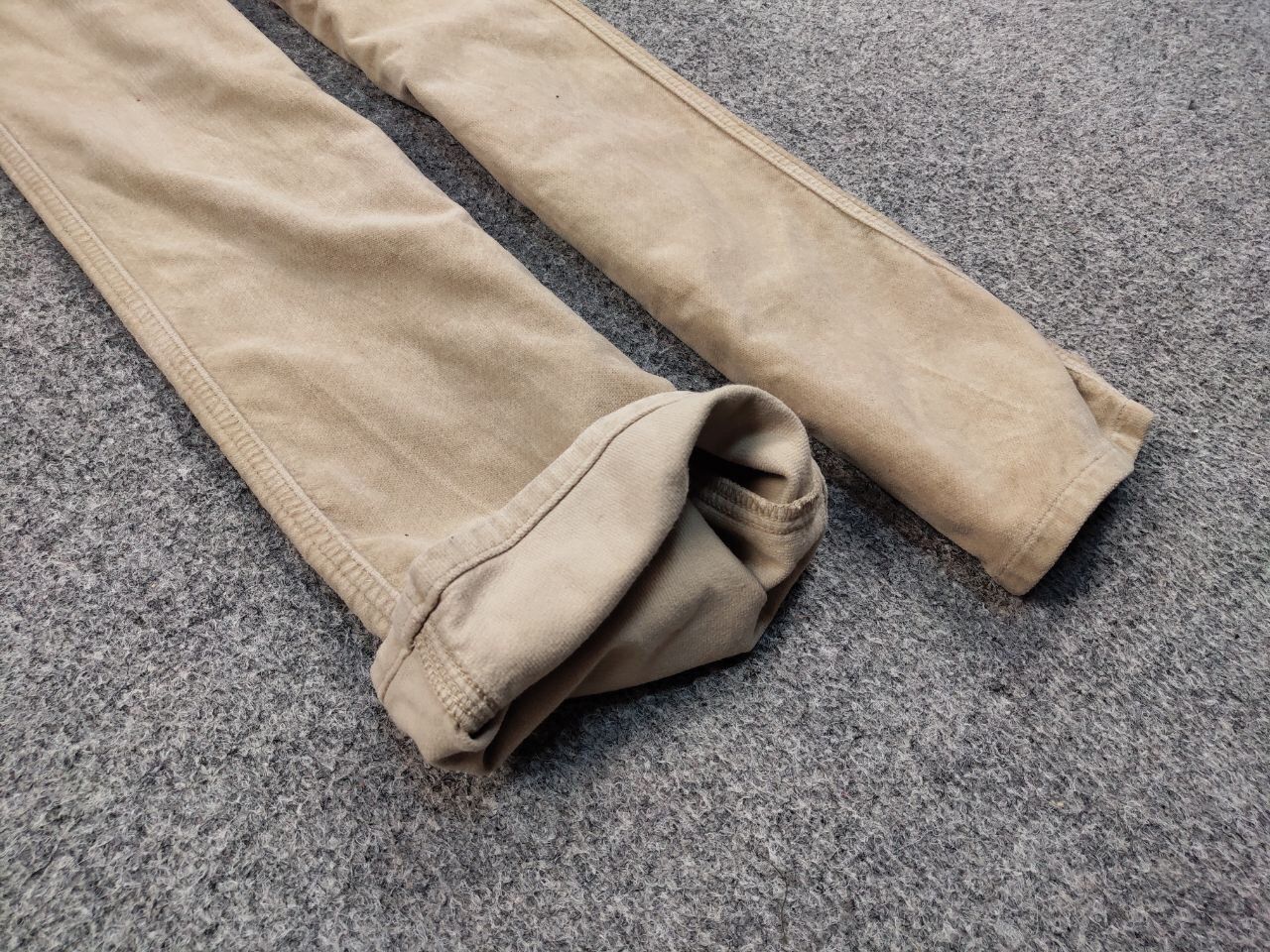 Armani Vintage 90's Armani Jeans Beige Velour Jeans Mens Pants Size US 31 - 10 Thumbnail