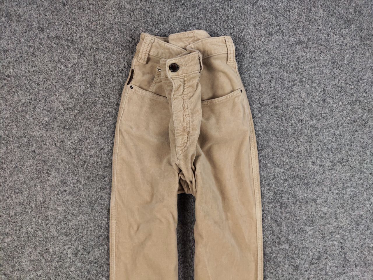Armani Vintage 90's Armani Jeans Beige Velour Jeans Mens Pants Size US 31 - 7 Thumbnail