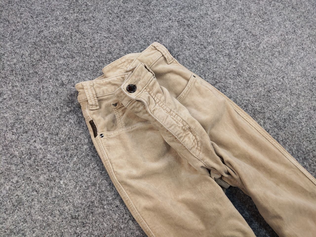 Armani Vintage 90's Armani Jeans Beige Velour Jeans Mens Pants Size US 31 - 11 Thumbnail