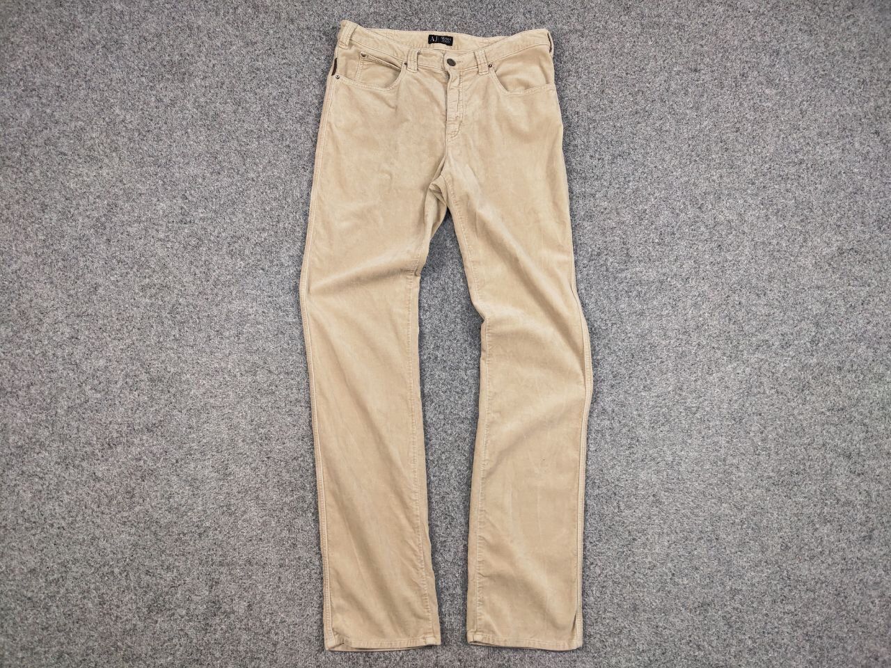 Armani Vintage 90's Armani Jeans Beige Velour Jeans Mens Pants Size US 31 - 15 Thumbnail