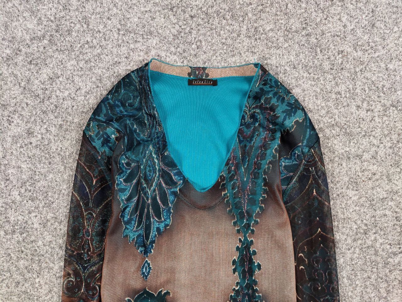 Japanese Brand Vintage Mesh Top Long Sleeve Motive Like Jean Paul Gaultier Size US S / EU 44-46 / 1 - 8 Thumbnail