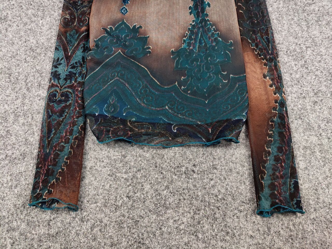 Japanese Brand Vintage Mesh Top Long Sleeve Motive Like Jean Paul Gaultier Size US S / EU 44-46 / 1 - 9 Thumbnail
