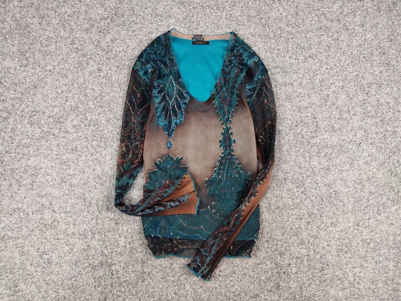 Japanese Brand Vintage Mesh Top Long Sleeve Motive Like Jean Paul Gaultier Size US S / EU 44-46 / 1 - 10 Thumbnail