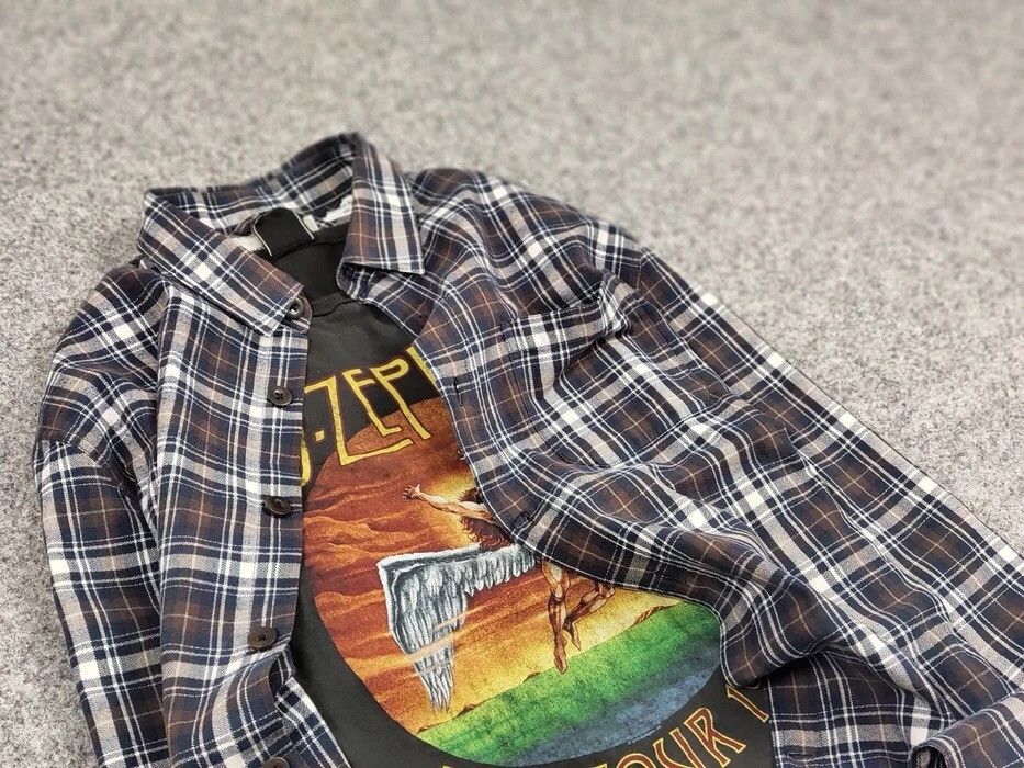 Flannel Vintage Flannel Shirt Travis Scott Style Size US XL / EU 56 / 4 - 11 Thumbnail