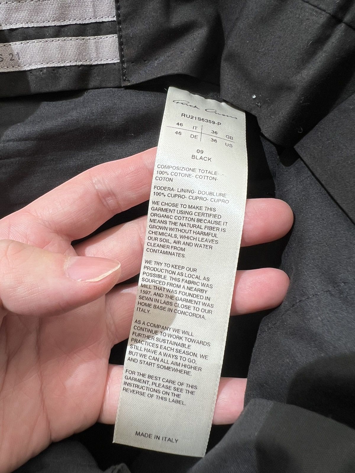 Rick Owens Phlegethon SS21 Cropped Astaire Size 36S - 8 Thumbnail