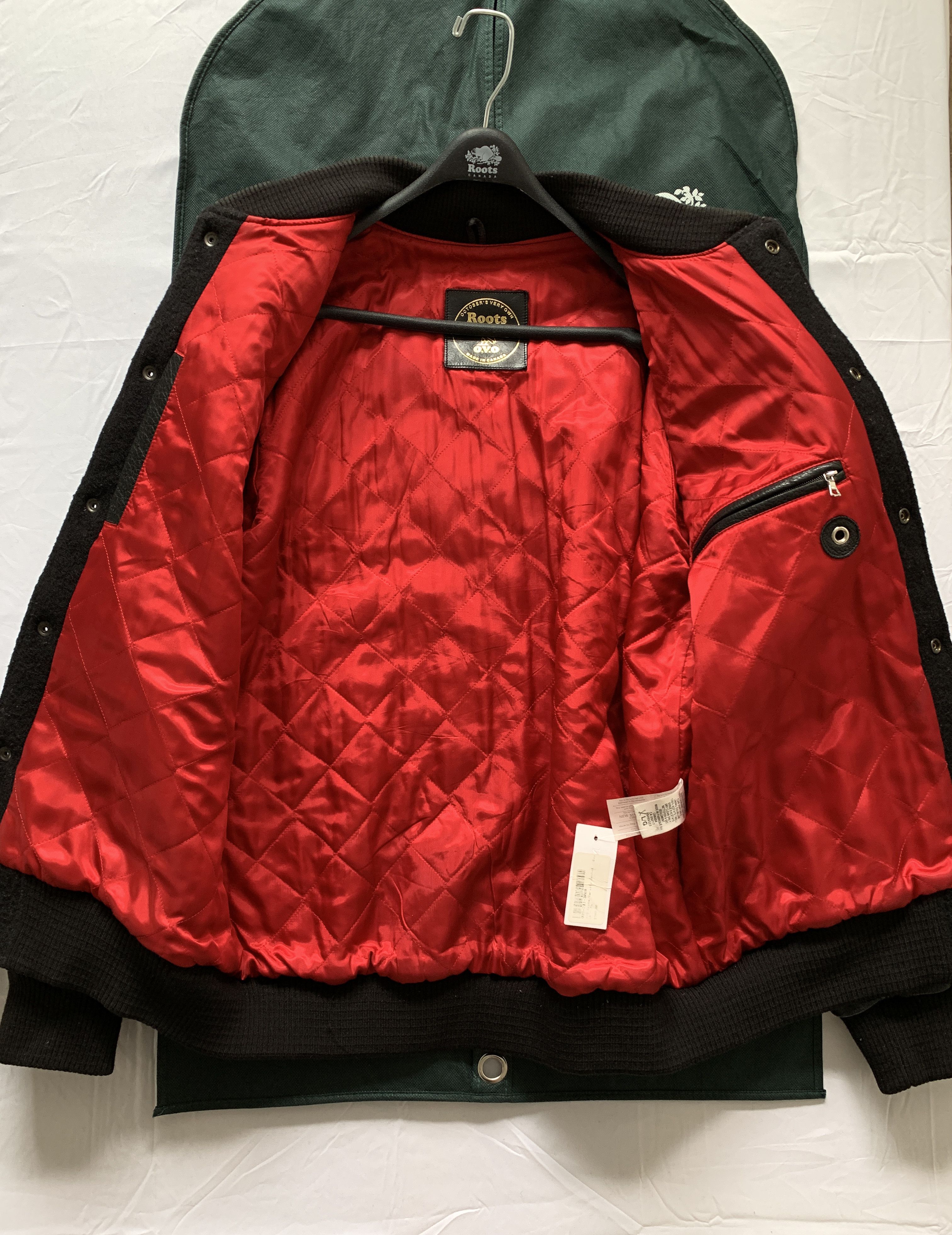 Drake 💥💎F&F💎💥🦉1/8 OVO Roots 2011 Bison Leather Wool Varsity Size US XL / EU 56 / 4 - 7 Thumbnail