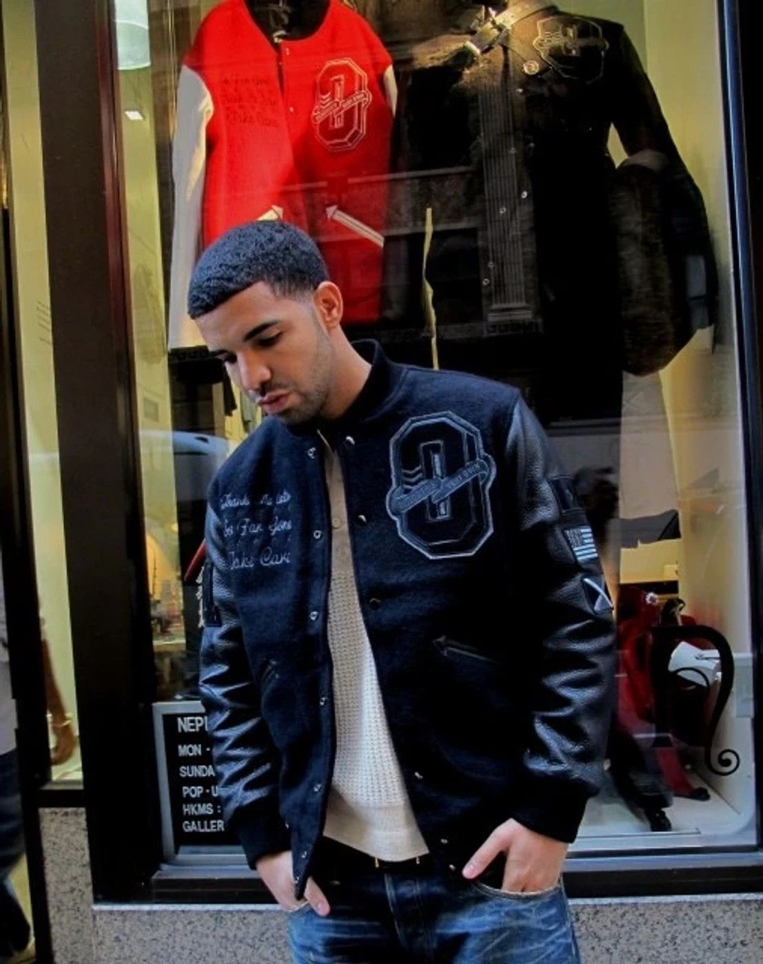 Drake 💥💎F&F💎💥🦉1/8 OVO Roots 2011 Bison Leather Wool Varsity Size US XL / EU 56 / 4 - 2 Thumbnail