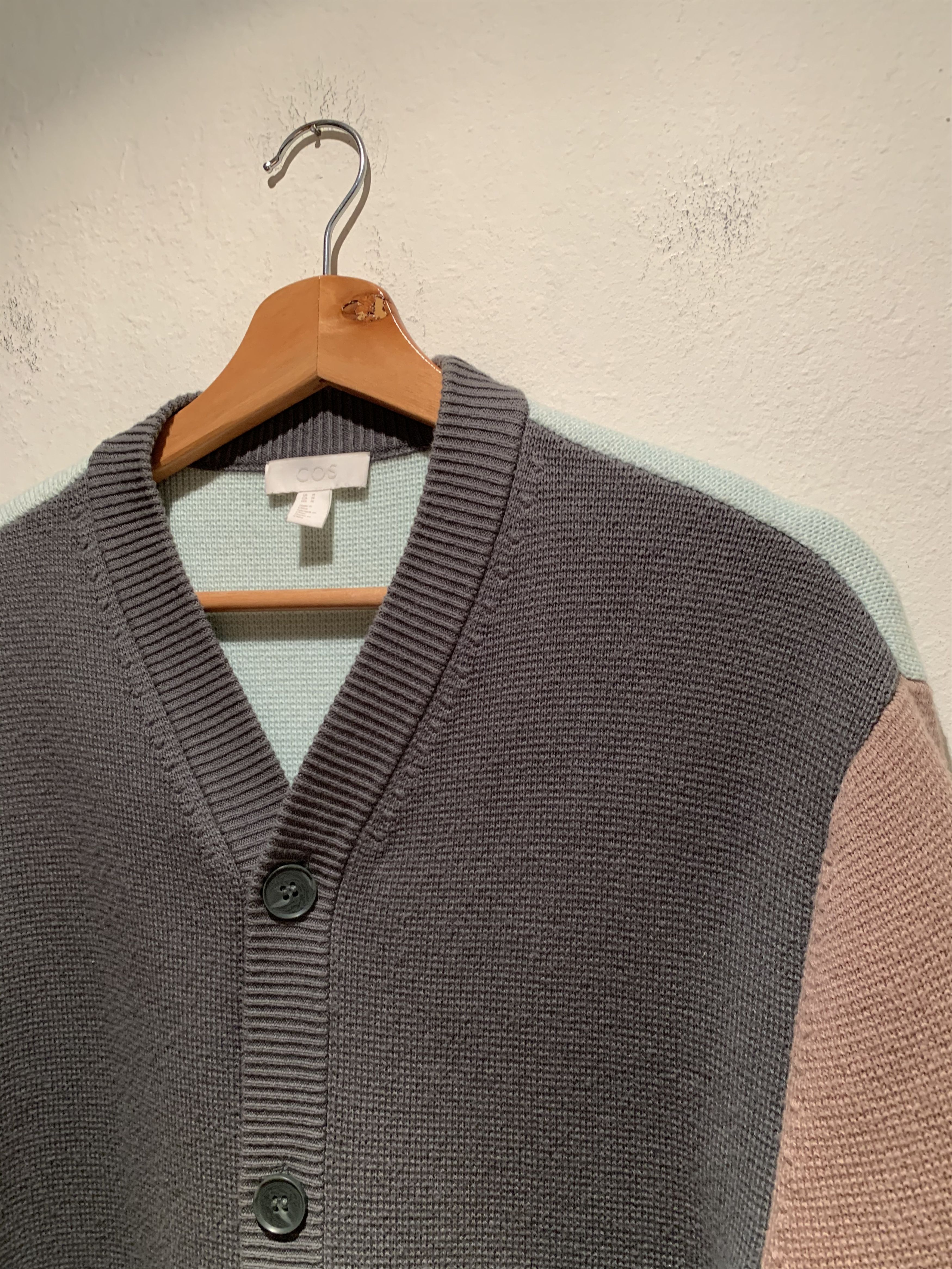 Cos × Designer *RARE* Cos Color Blocked Knit Cardigan Sweater Size US M / EU 48-50 / 2 - 3 Thumbnail