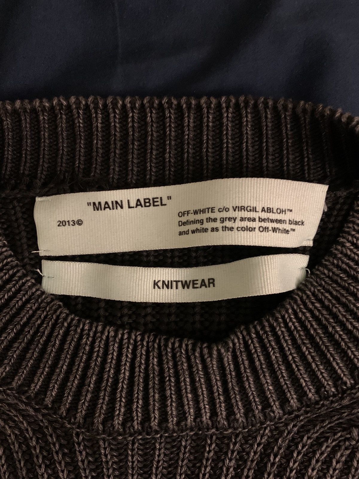 Off-White Bart Simpson Ribbed Cashmere Cotton Blend Sweater Size US M / EU 48-50 / 2 - 3 Thumbnail