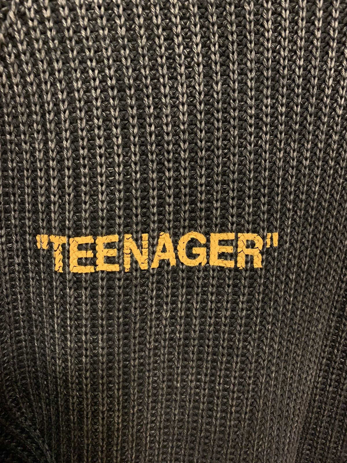 Off-White Bart Simpson Ribbed Cashmere Cotton Blend Sweater Size US M / EU 48-50 / 2 - 7 Thumbnail