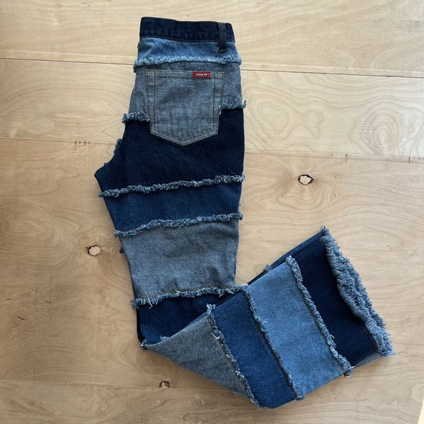 Zana Di Plaid Pocket Jeans main image 1