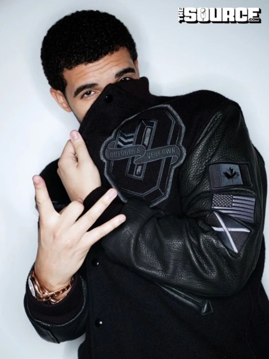 Drake 💥💎F&F💎💥🦉1/8 OVO Roots 2011 Bison Leather Wool Varsity Size US XXL / EU 58 / 5 - 14 Thumbnail
