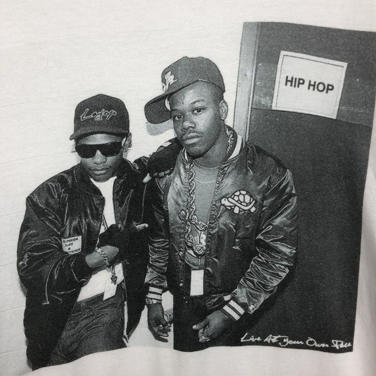 Rap Tees HipHop Live At Your Own Space Layop Clothing Big Logo Tshirt Size US XXL / EU 58 / 5 - 3 Thumbnail