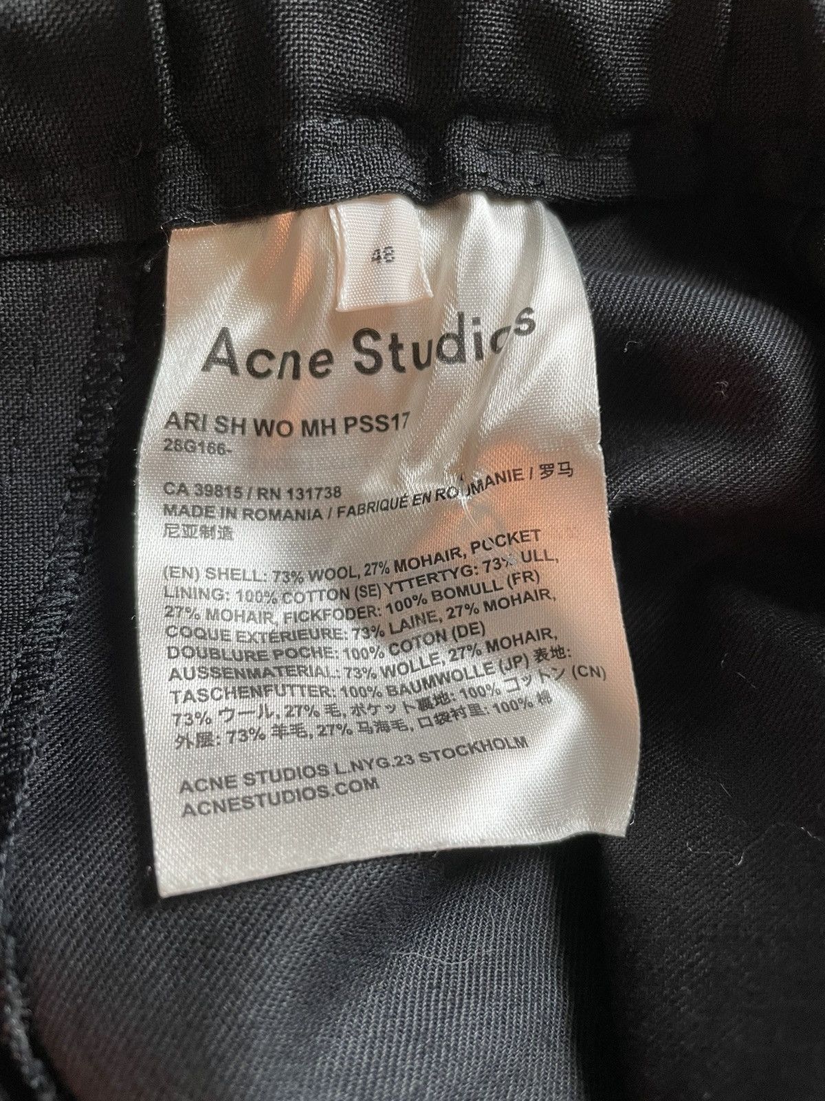 Acne Studios Ari Shorts Size US 32 / EU 48 - 3 Thumbnail