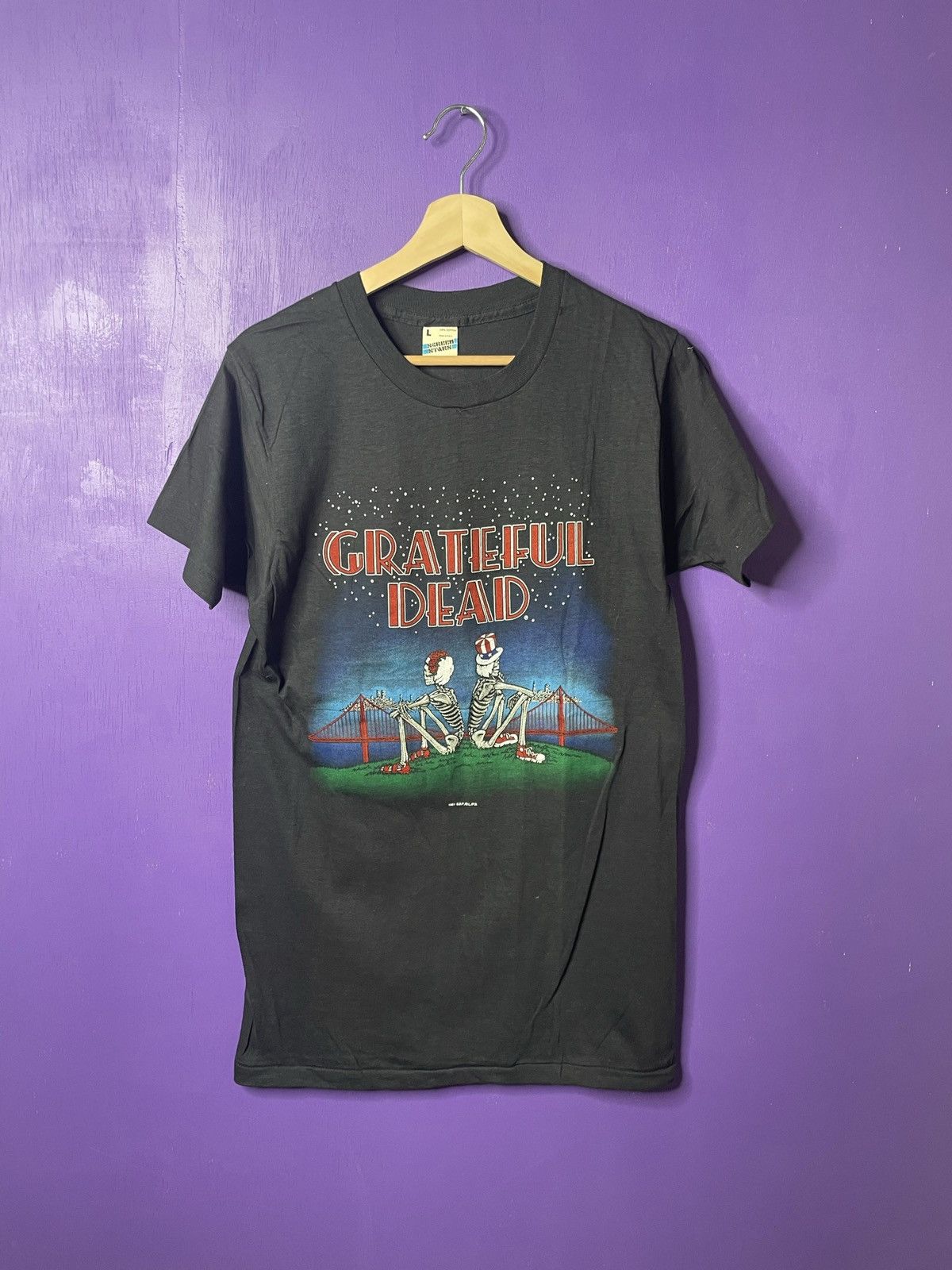 Grateful Dead Shirt Vintage San Francisco Golden Gate Bridge 80s T