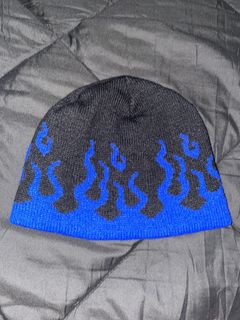 Blue Flame Beanie | Grailed