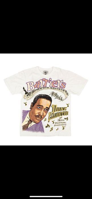 Barriers BARRIERS White Duke Ellington T-Shirt Size Small NEW | Grailed