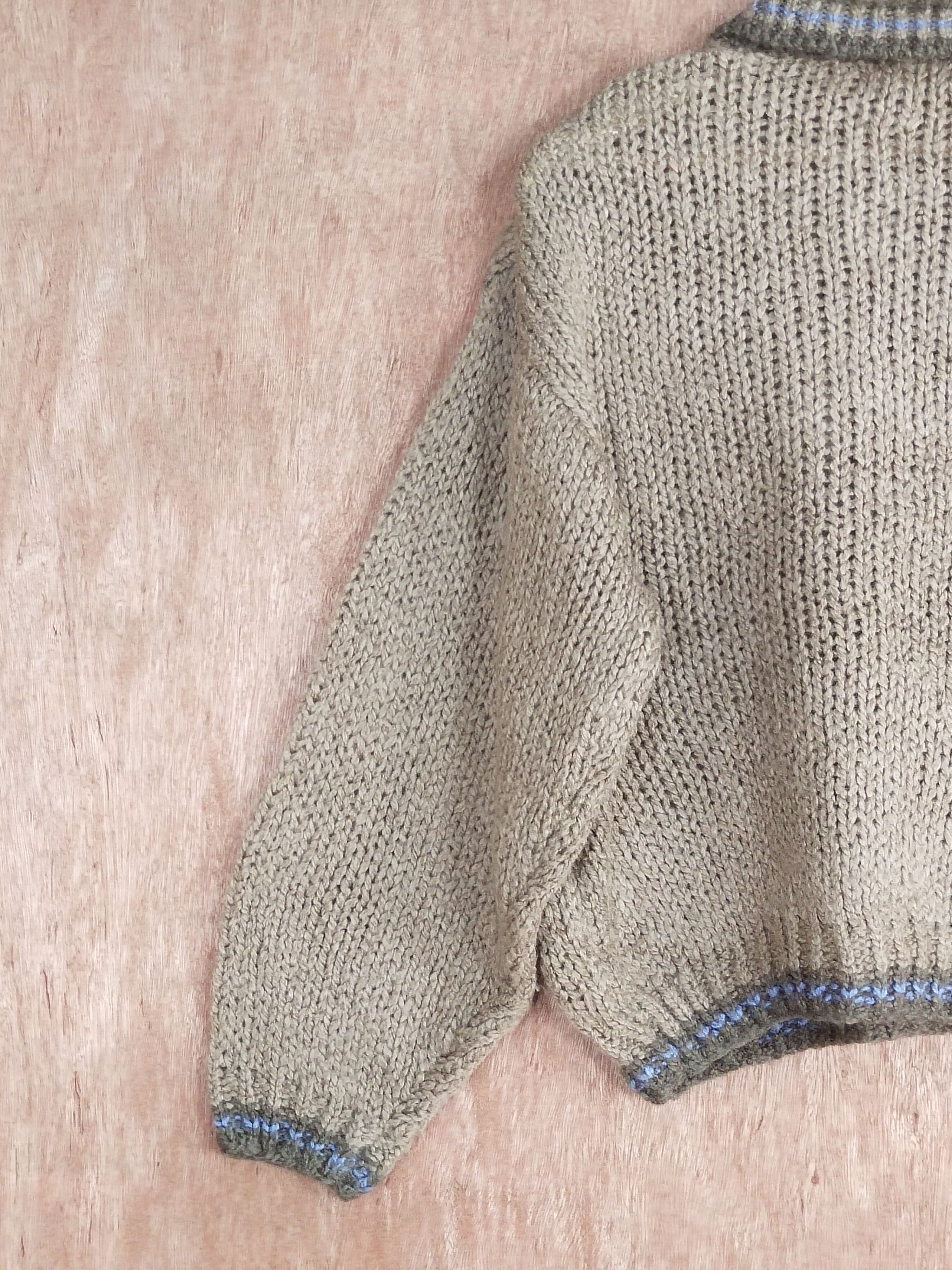 Vintage Pan-Planning brown vintage crochet knitwear #H279 Size US S / EU 44-46 / 1 - 11 Thumbnail