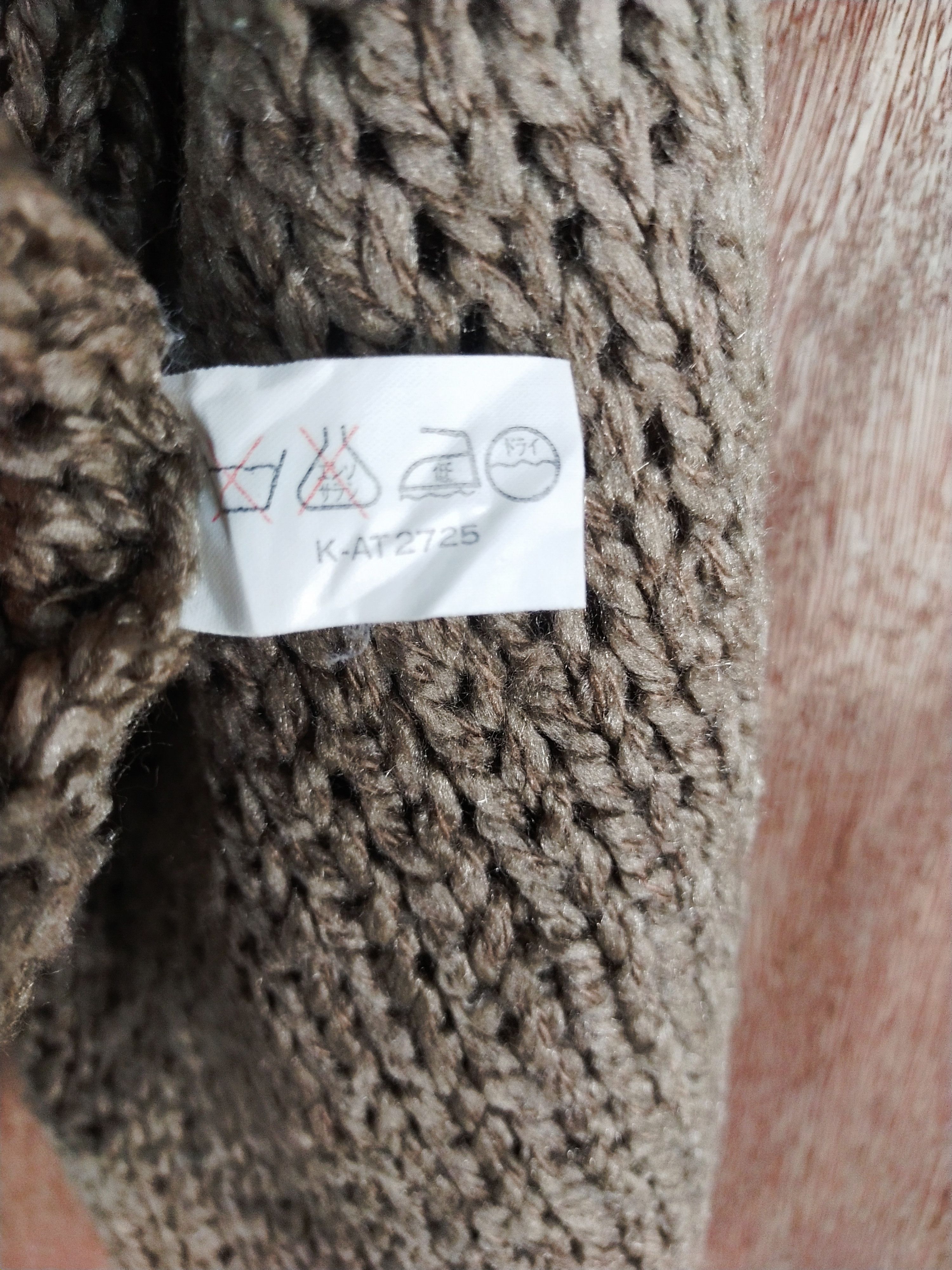 Vintage Pan-Planning brown vintage crochet knitwear #H279 Size US S / EU 44-46 / 1 - 8 Thumbnail