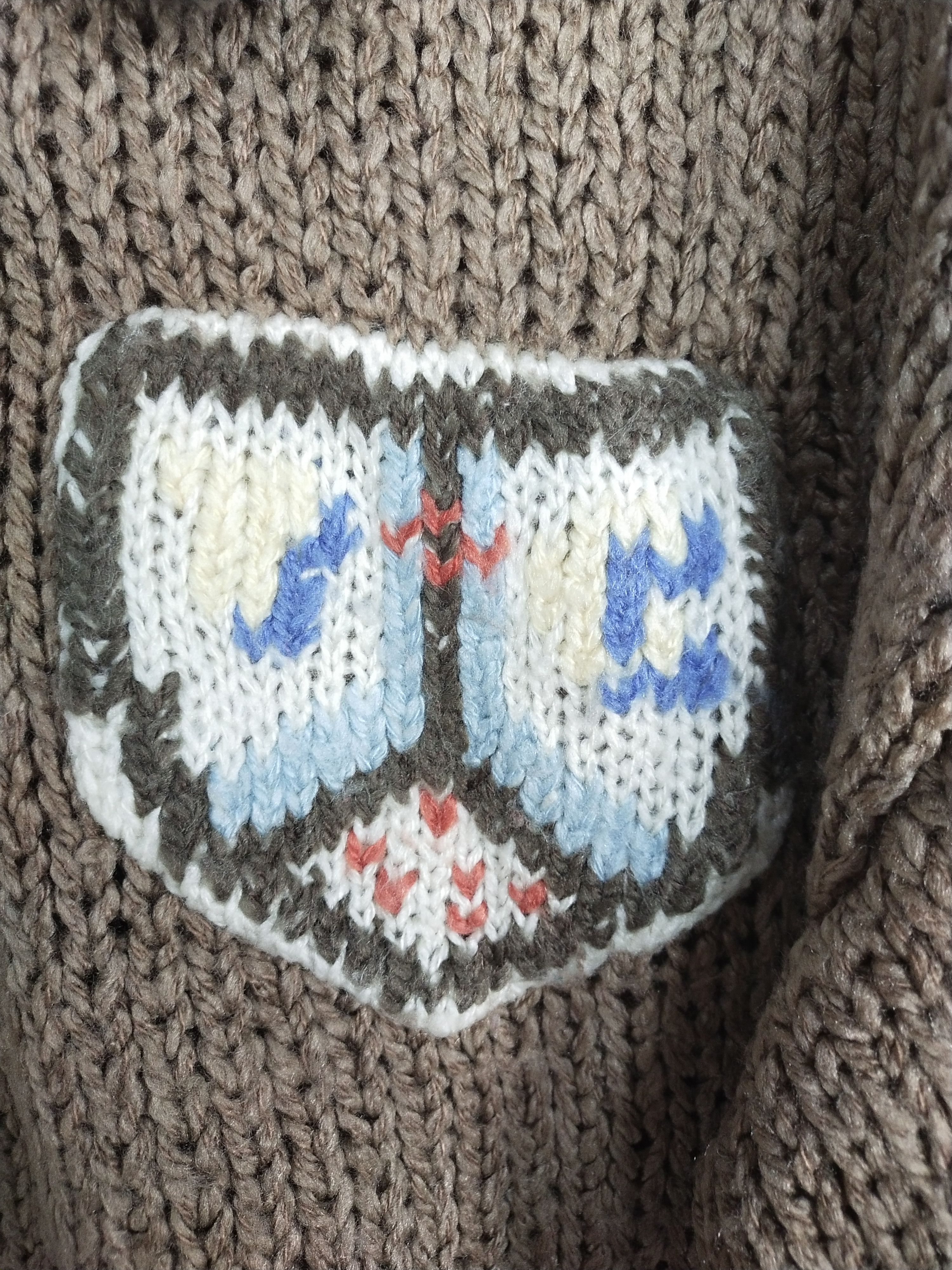 Vintage Pan-Planning brown vintage crochet knitwear #H279 Size US S / EU 44-46 / 1 - 6 Thumbnail