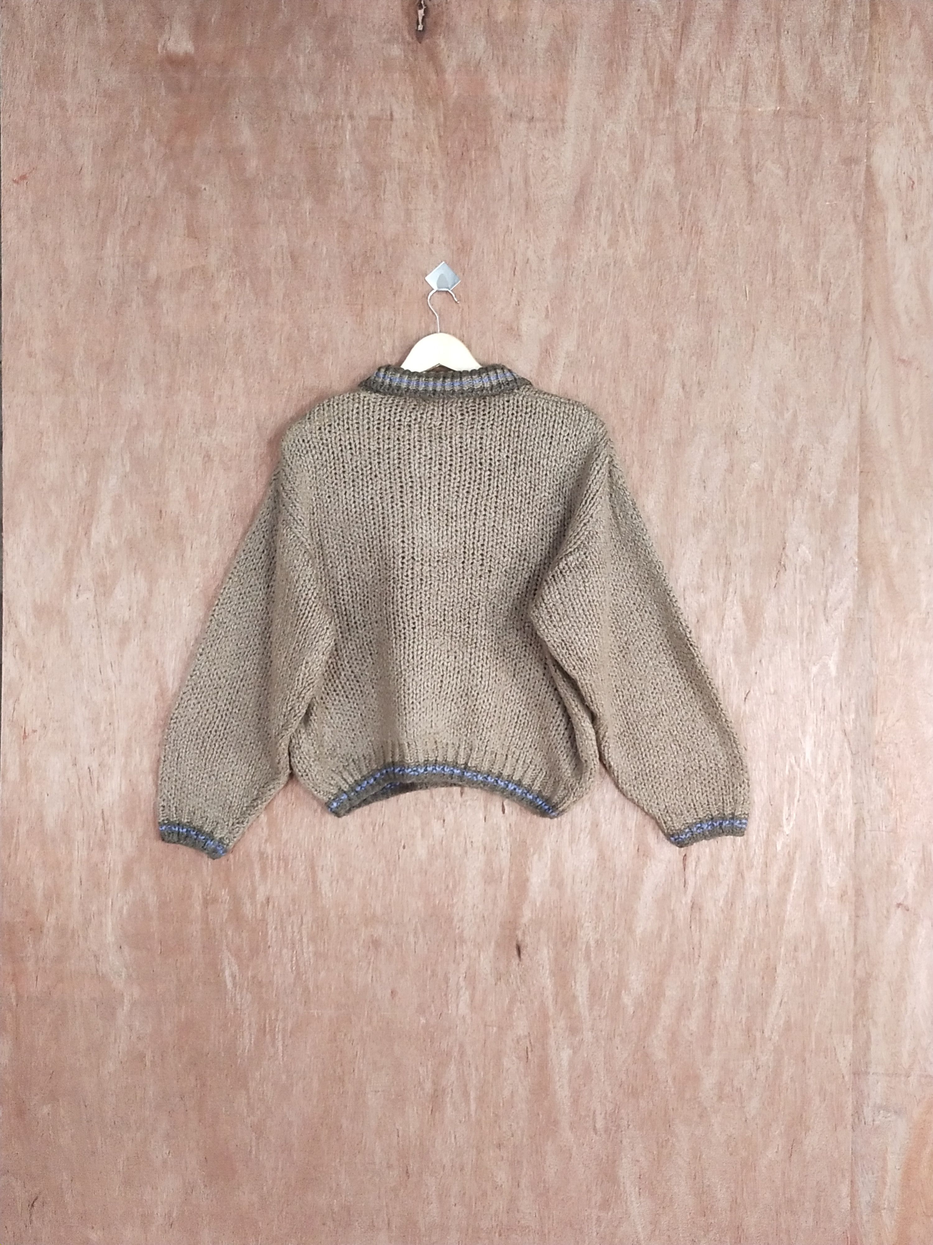 Vintage Pan-Planning brown vintage crochet knitwear #H279 Size US S / EU 44-46 / 1 - 9 Thumbnail