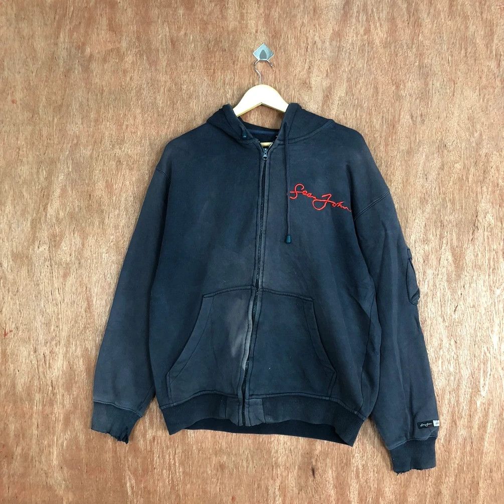 Sean John Sean John Black Faded Hoodies #H153 Size US L / EU 52-54 / 3 - 6 Thumbnail
