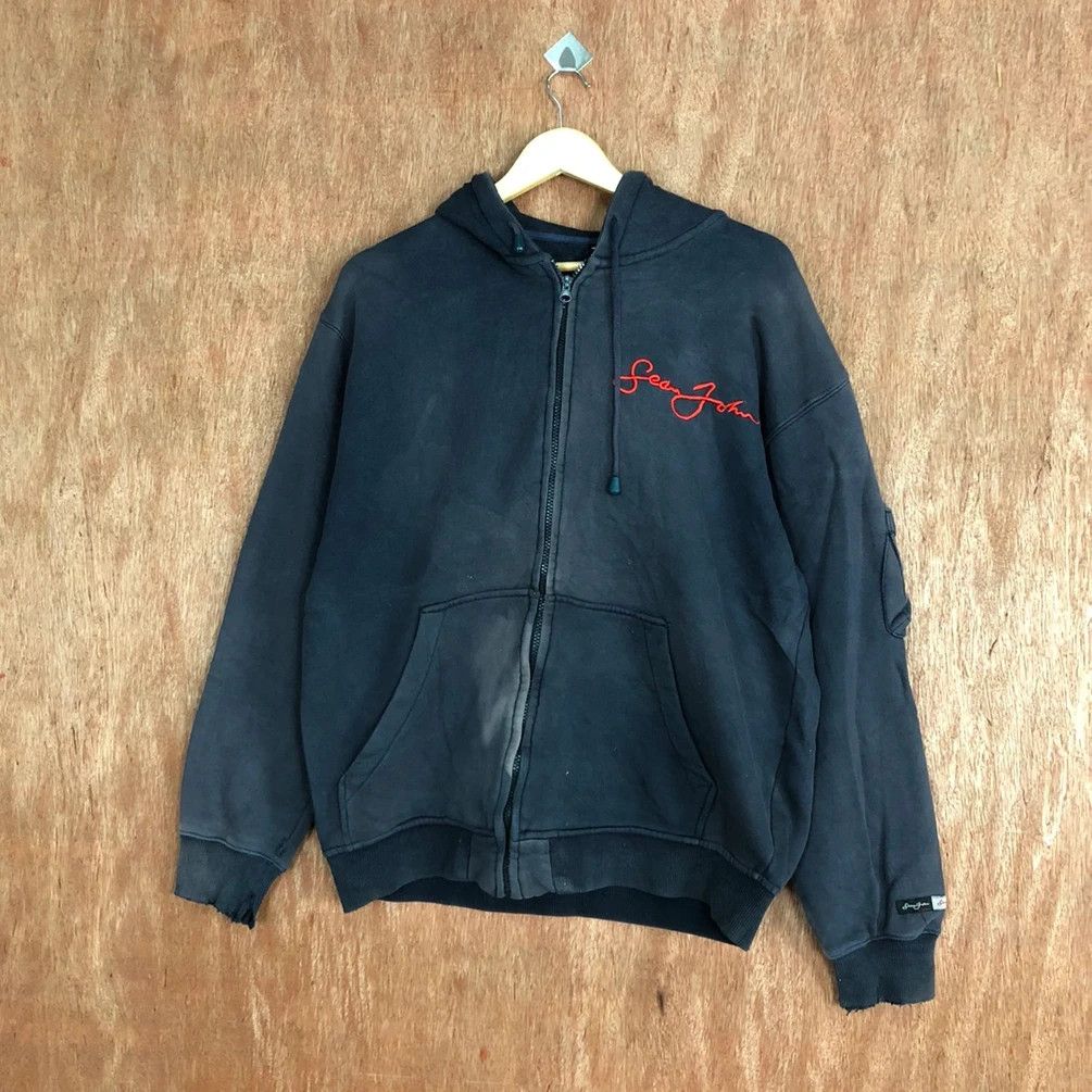 Sean John Sean John Black Faded Hoodies #H153 Size US L / EU 52-54 / 3 - 8 Thumbnail