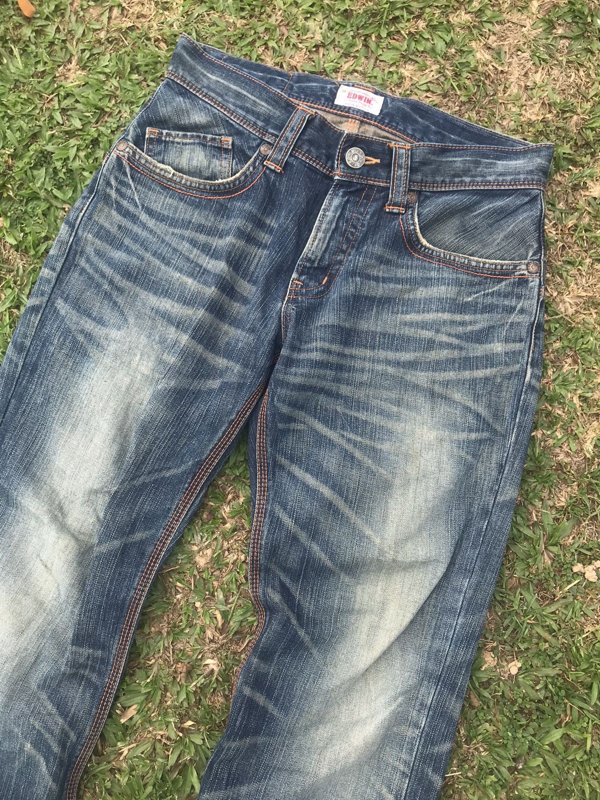 Edwin FLARE 🔥 EDWIN 411XVS DENIM JEANS NICE HONEYCOMB Size US 30 / EU 46 - 6 Thumbnail