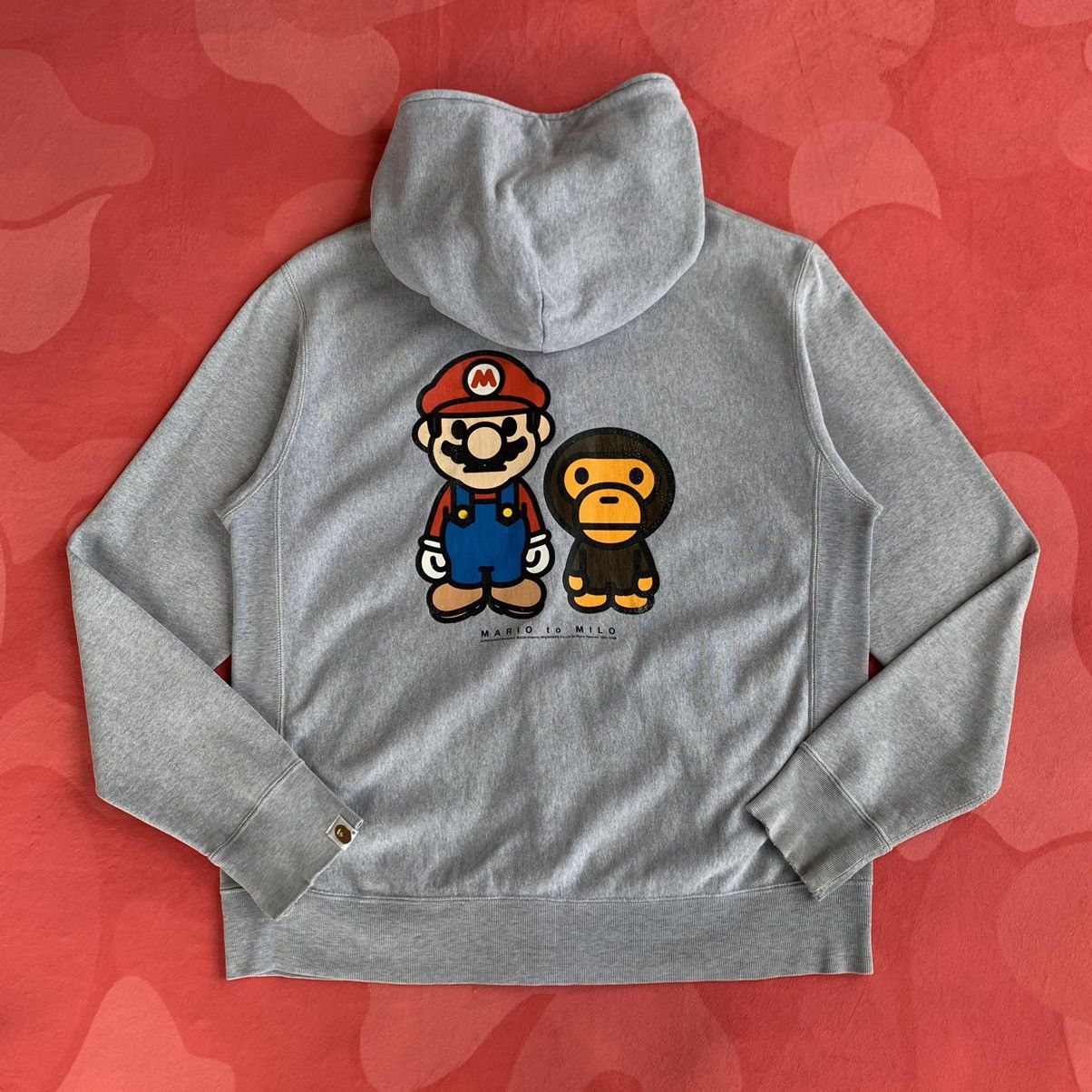 2008 Bape x Nintendo Super Mario Zip Hoodie