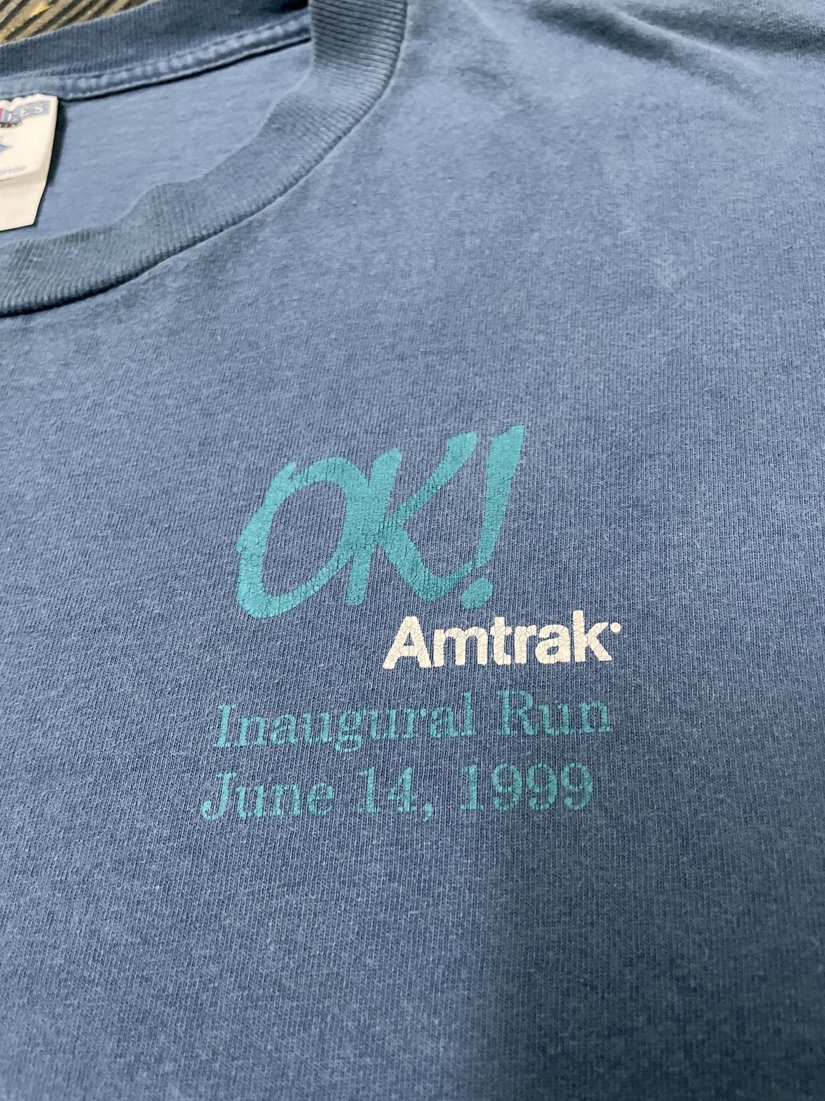 Jerzees × Vintage Vintage Inaugural Run 1999 Amtrak Size US L / EU 52-54 / 3 - 2 Thumbnail