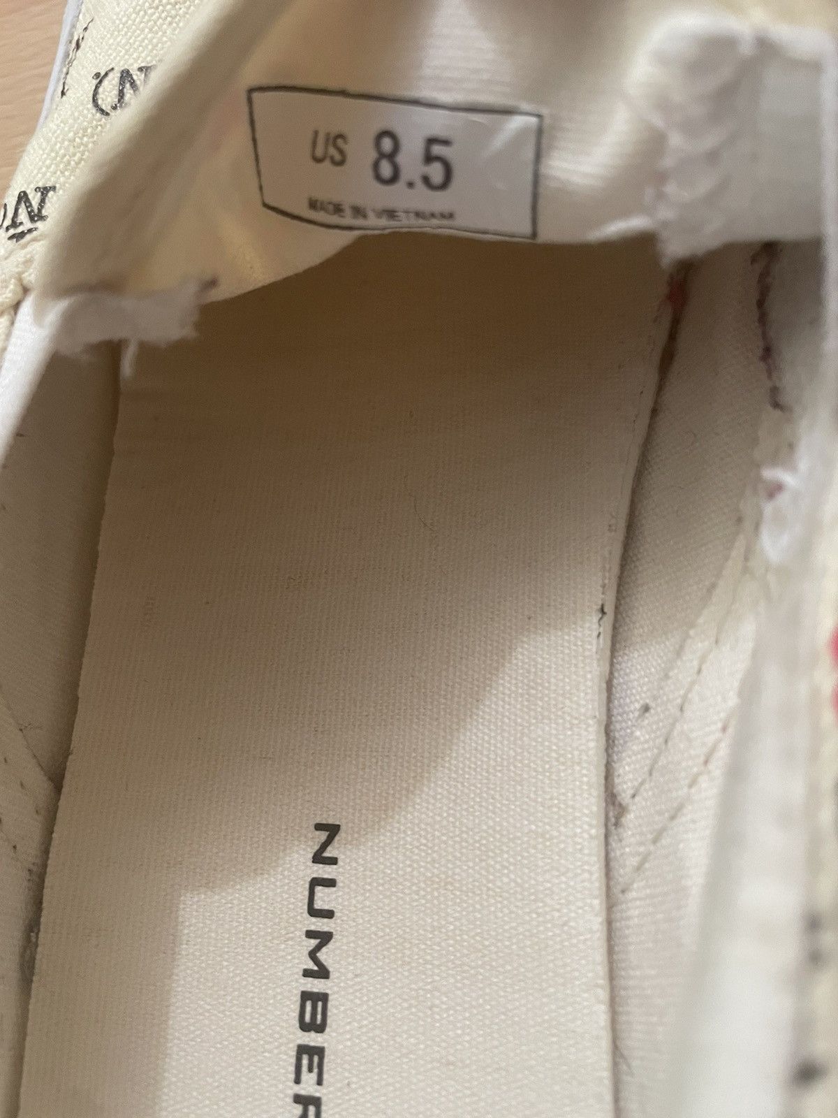 Number (N)ine “I love N(N)” Slip On Shoes Size US 8.5 / EU 41-42 - 4 Thumbnail