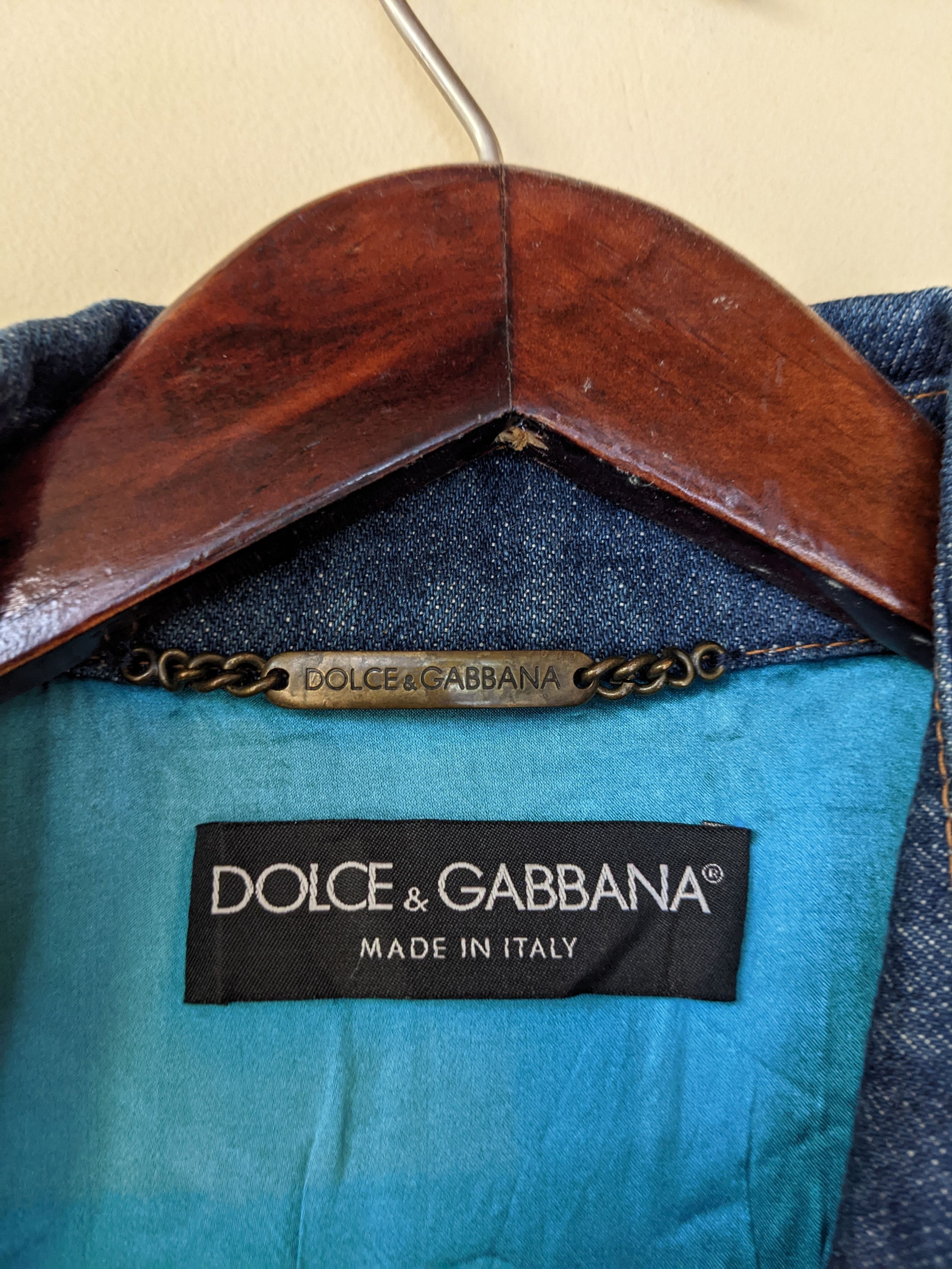 Dolce & Gabbana DOLCE & GABBANA DENIM WOMENS JACKET CROPTOP Size M / US 6-8 / IT 42-44 - 6 Thumbnail