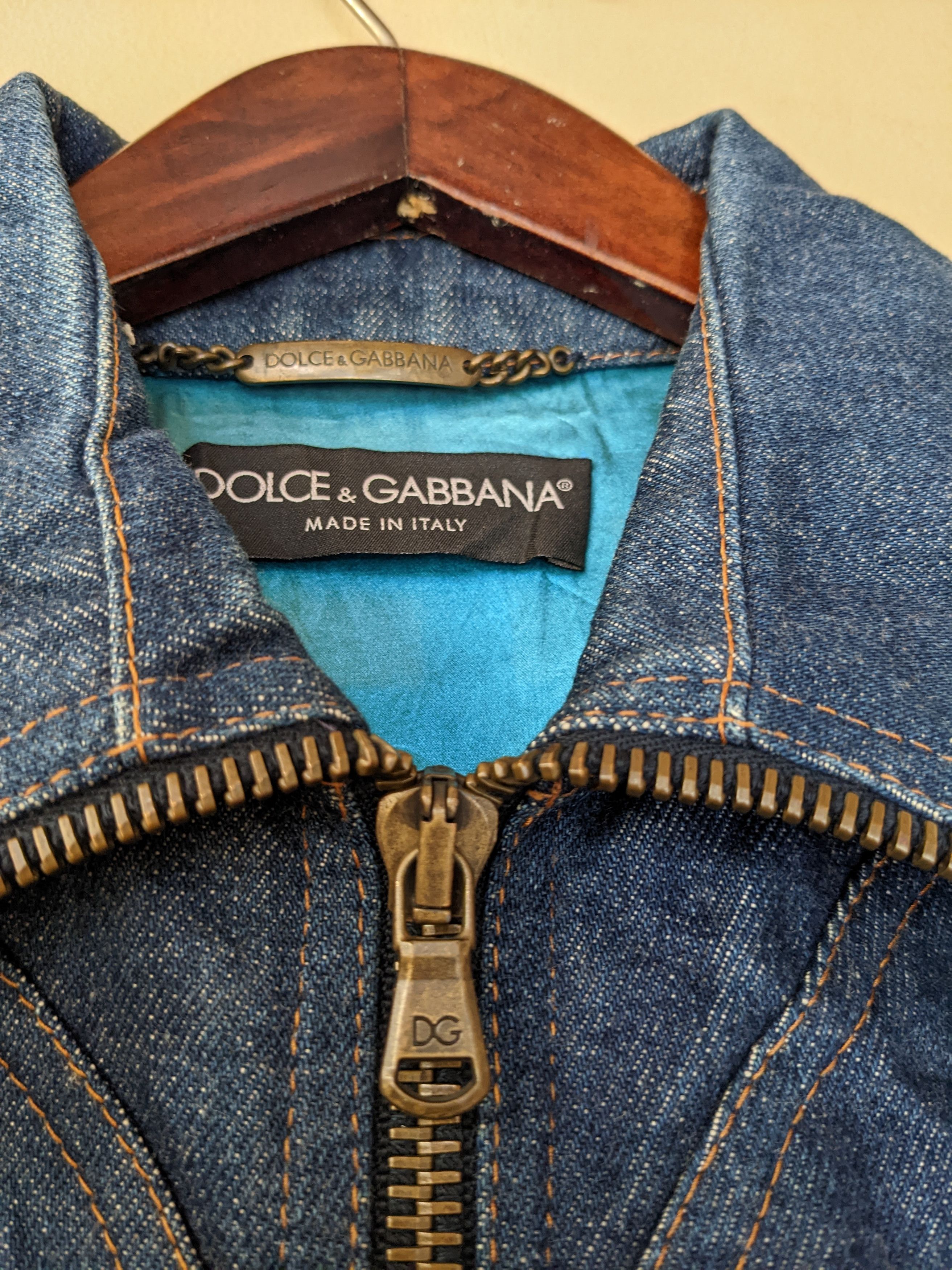 Dolce & Gabbana DOLCE & GABBANA DENIM WOMENS JACKET CROPTOP Size M / US 6-8 / IT 42-44 - 7 Thumbnail