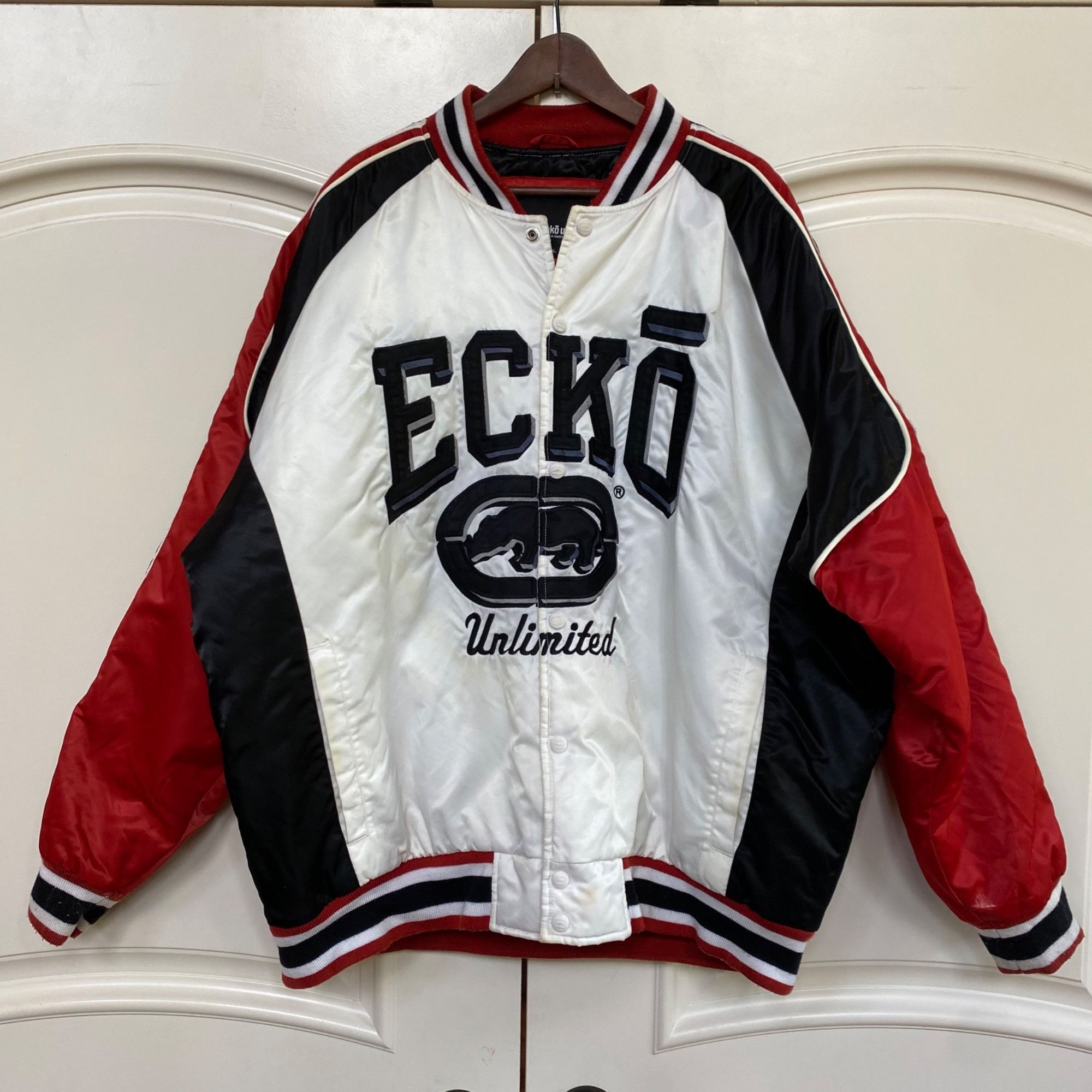 Vintage ECKO UNLTD Jacket 90s Y2K Bomber Varsity Old School