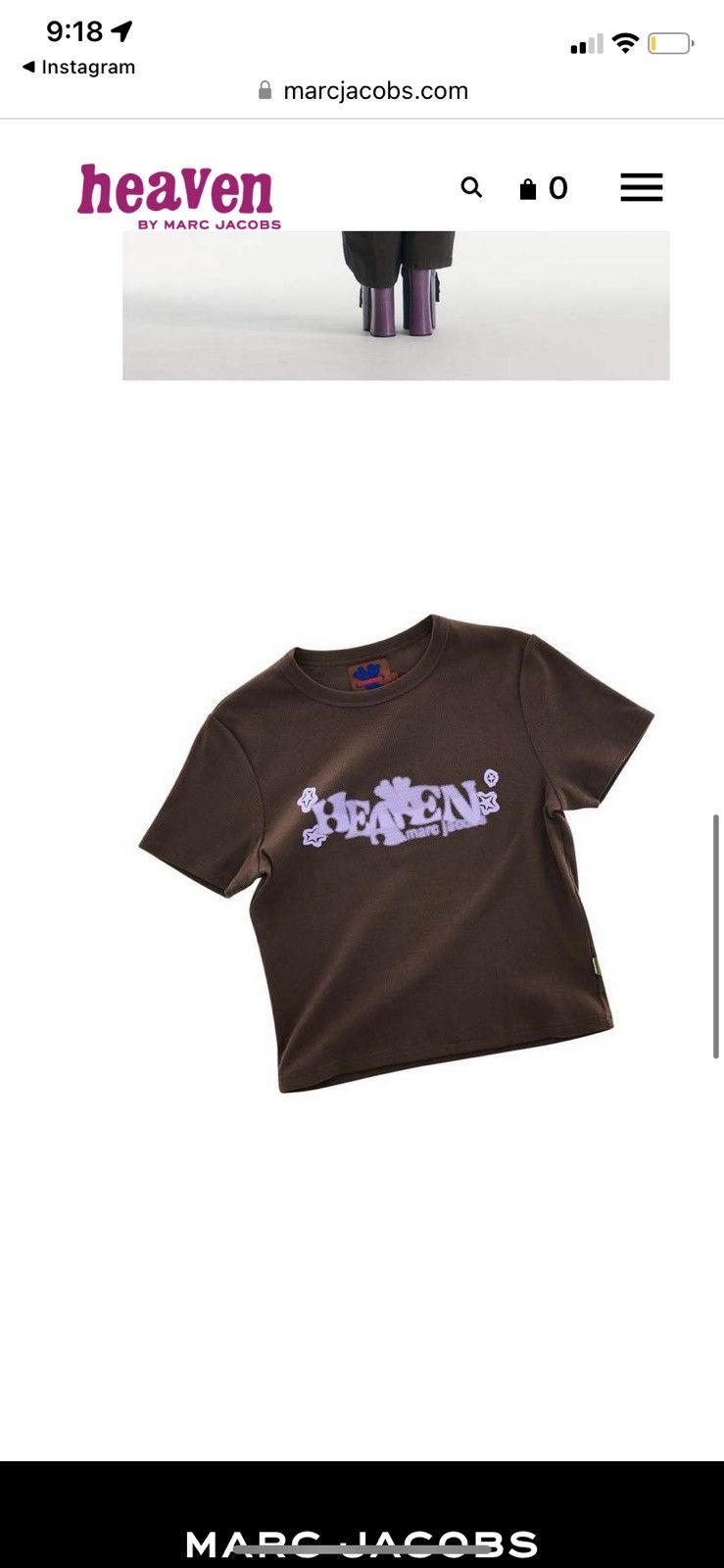 Heaven by Marc Jacobs BLUR RIBBED BABY TEE Size XXL / US 16-18 / IT 52-54 - 3 Thumbnail