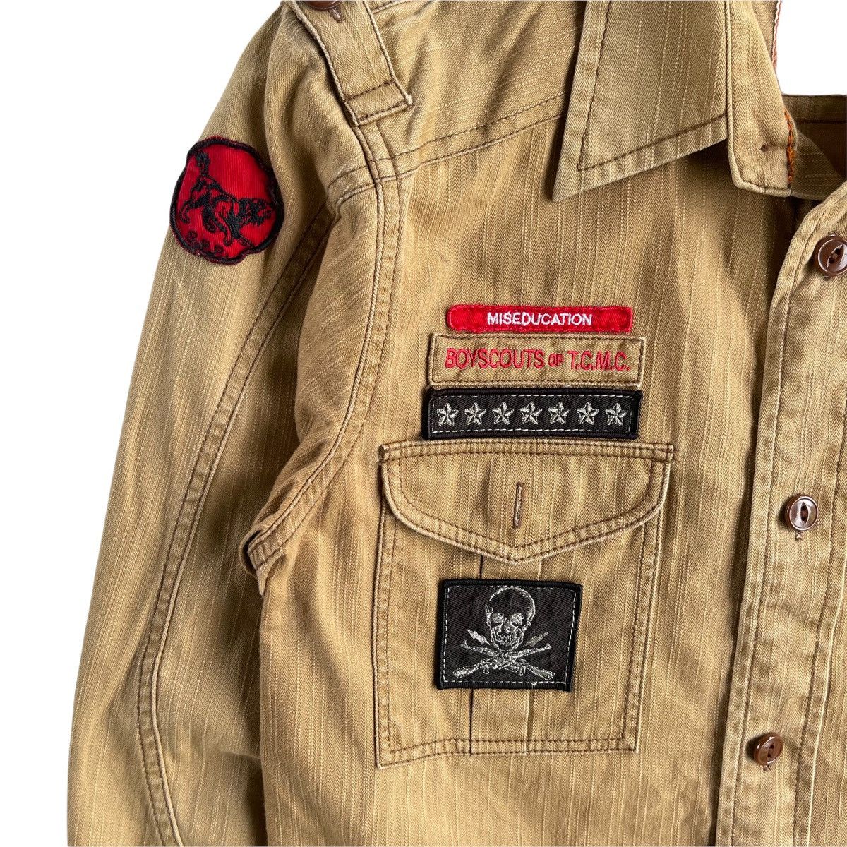PPFM Surplus Military Badges Khaki Jacket Size US M / EU 48-50 / 2 - 4 Thumbnail