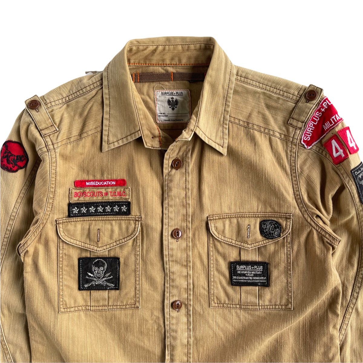 PPFM Surplus Military Badges Khaki Jacket Size US M / EU 48-50 / 2 - 2 Thumbnail