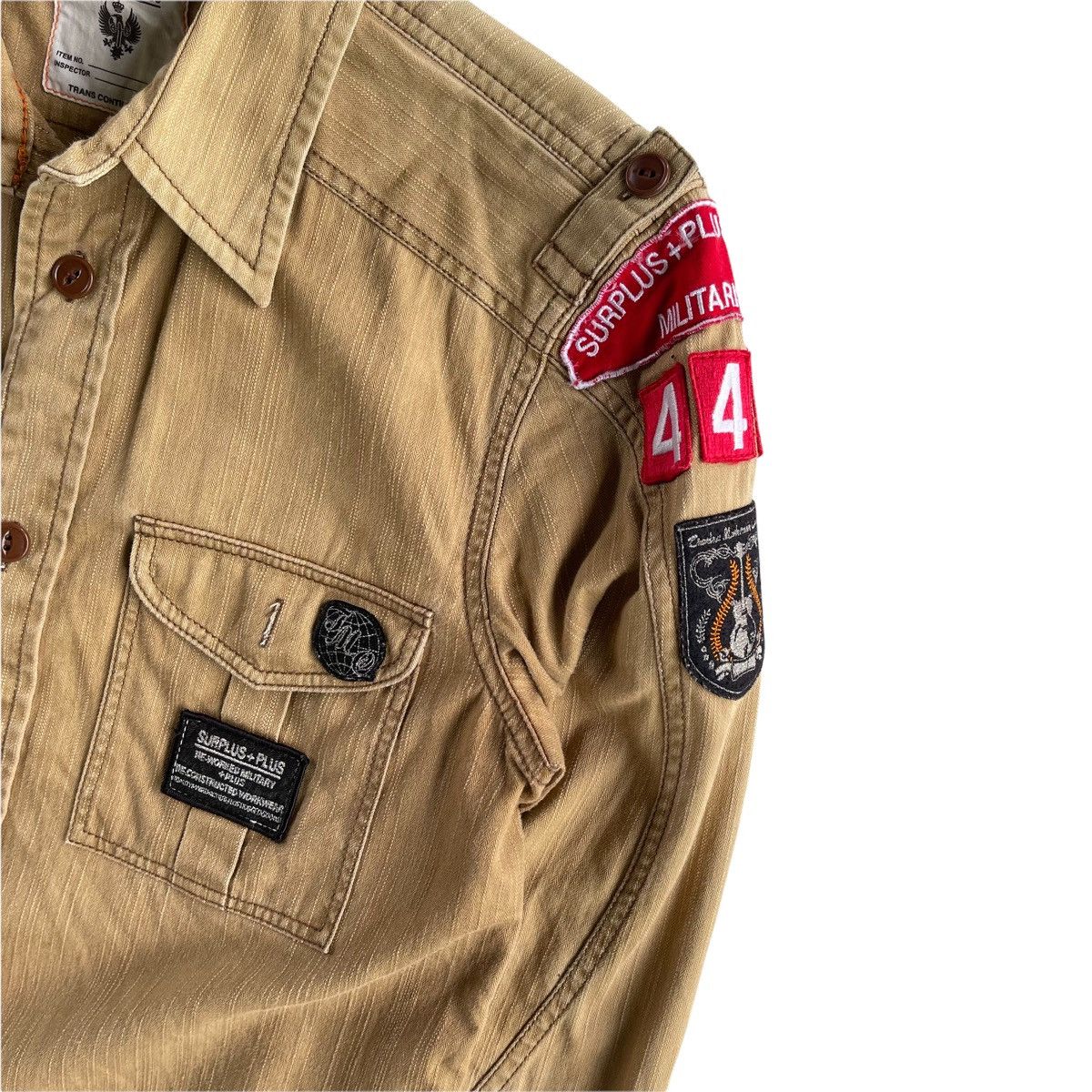 PPFM Surplus Military Badges Khaki Jacket Size US M / EU 48-50 / 2 - 3 Thumbnail