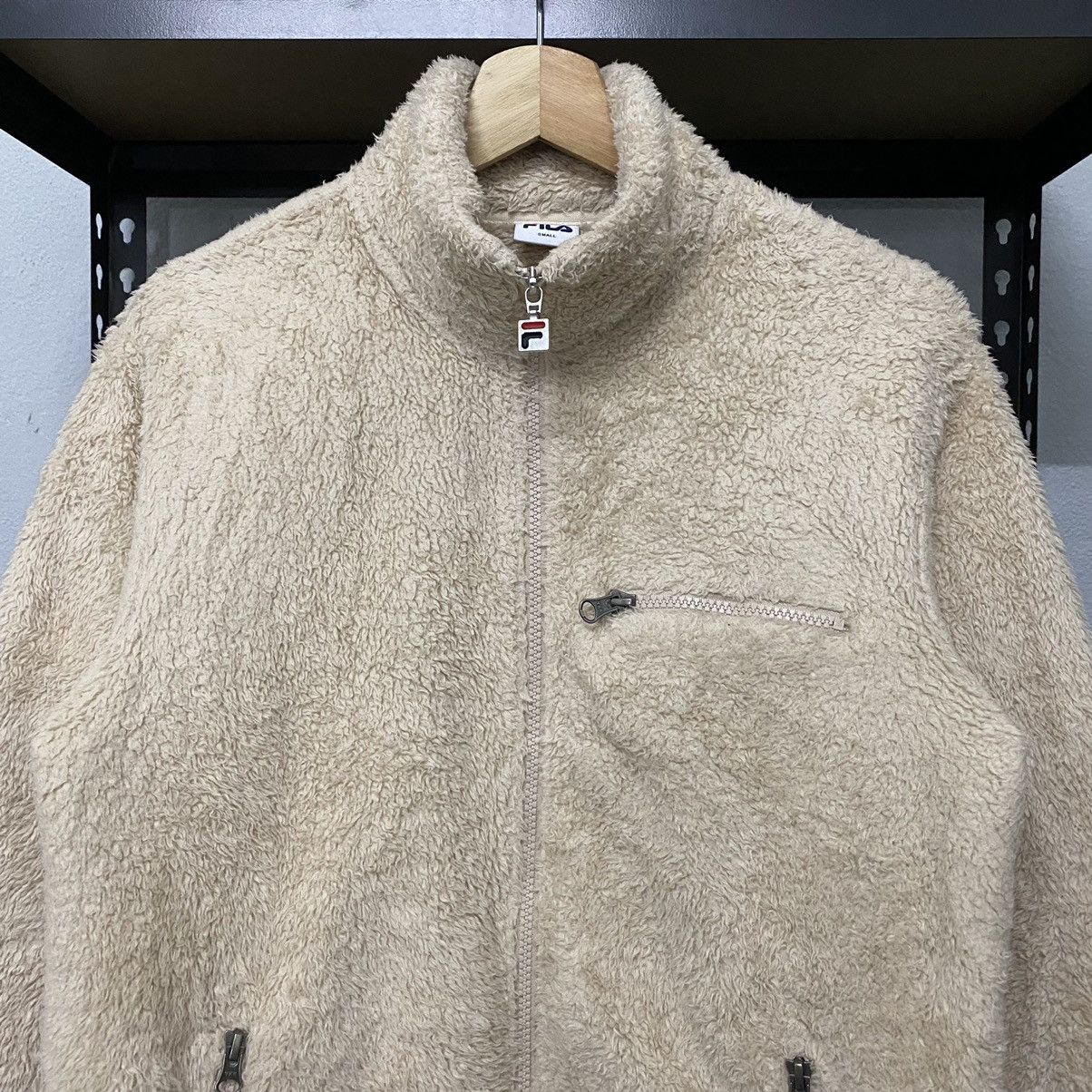 Vintage Fleece Fila Embroidery Jacket