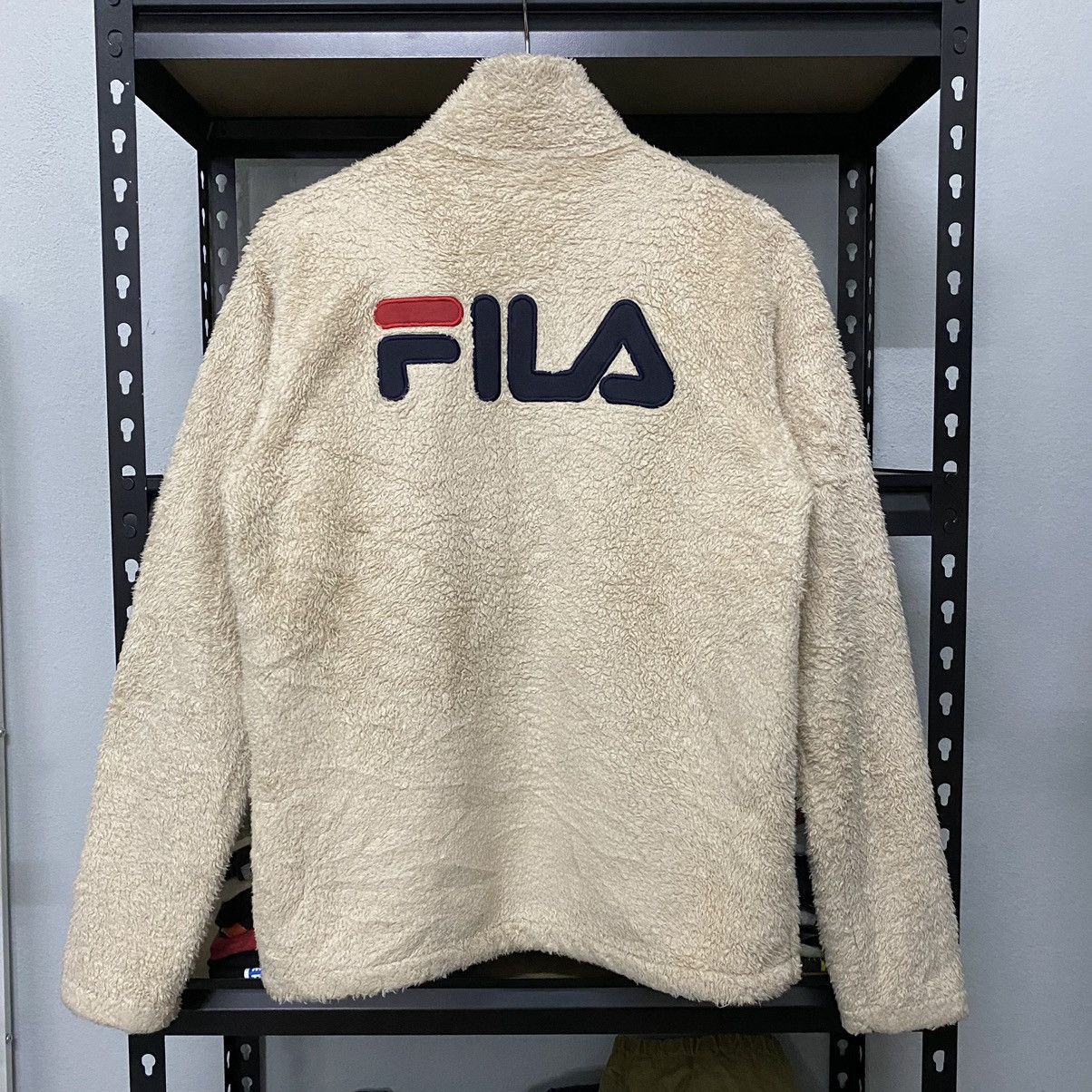 Vintage Fleece Fila Embroidery Jacket