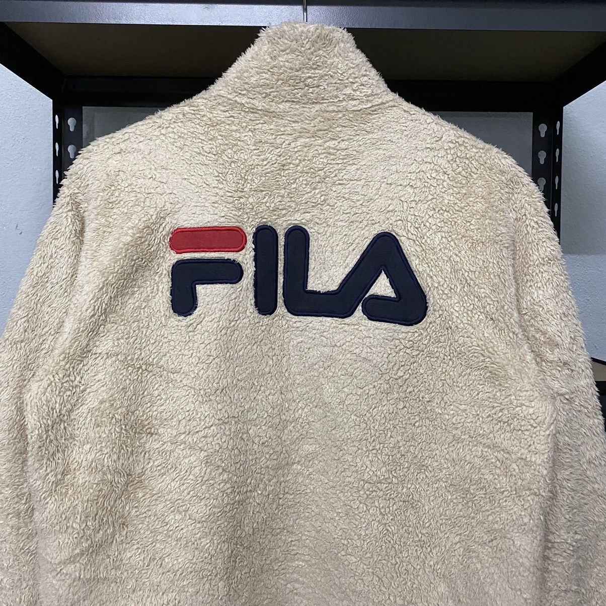 Vintage Fleece Fila Embroidery Jacket