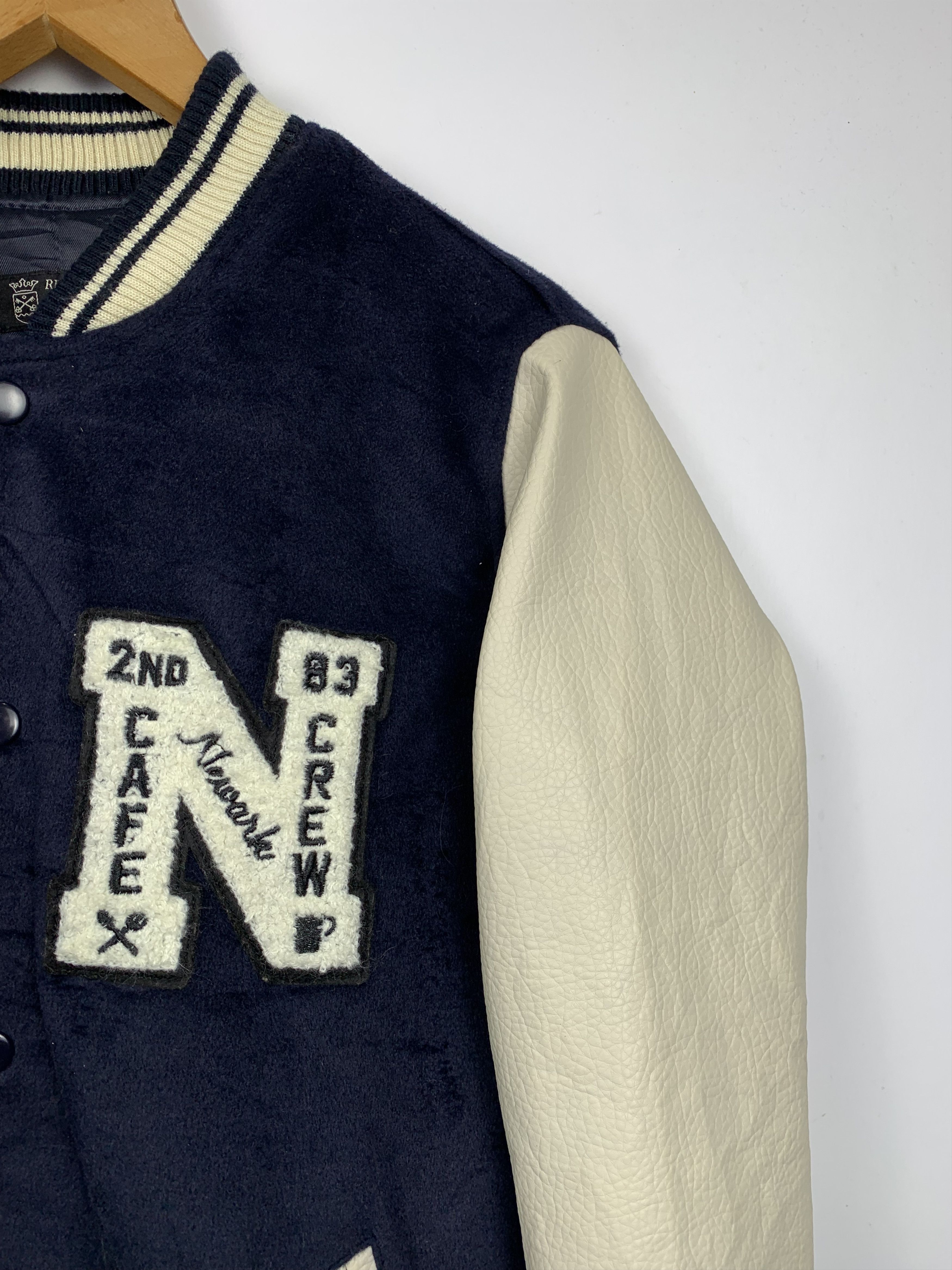 Vintage Vintage Japanese Brand Sleeve Leather Varsity Jacket Size US M / EU 48-50 / 2 - 5 Thumbnail